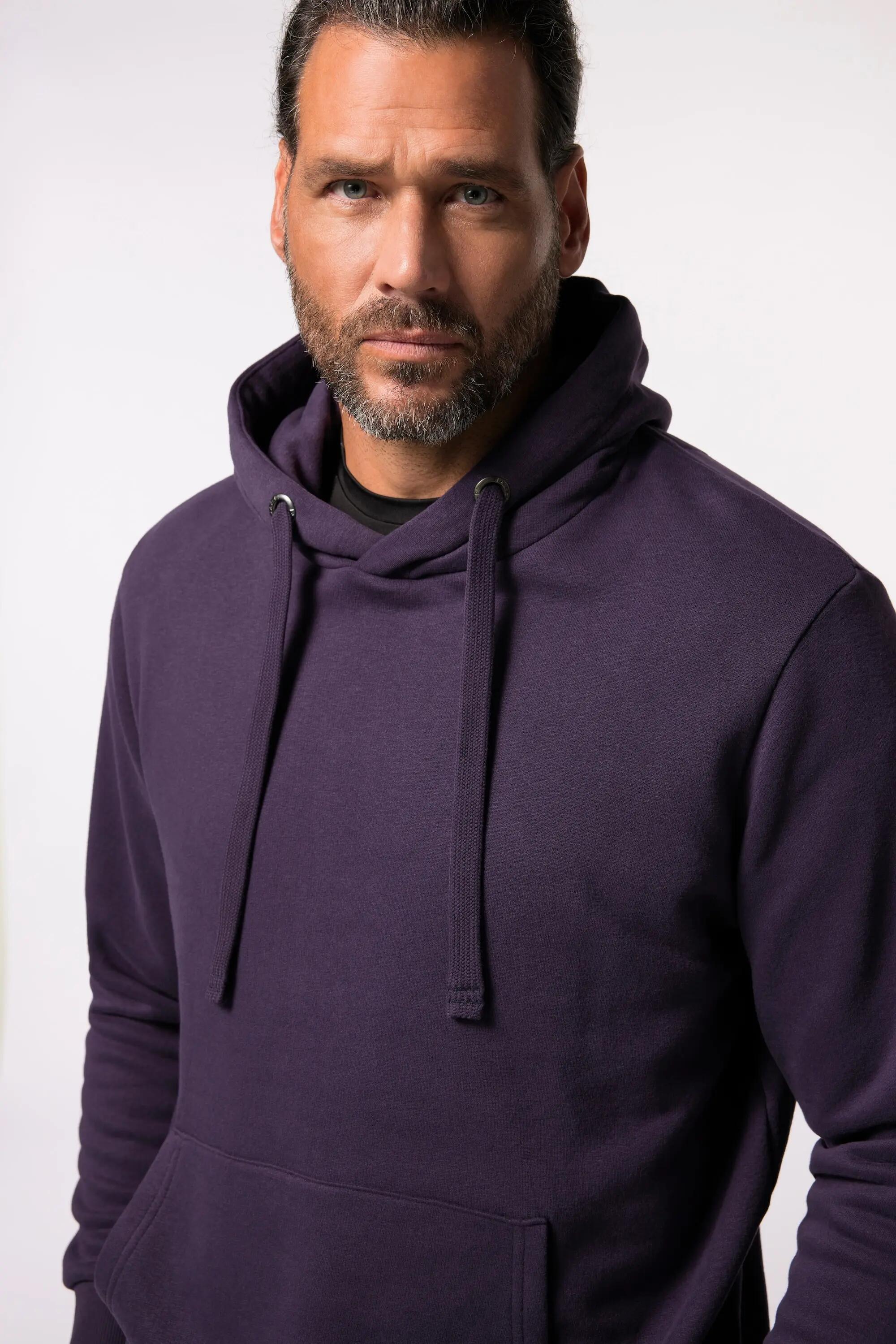 Hommes Sweat-shirt à capuche collection Homewear poche kangourou 7/11