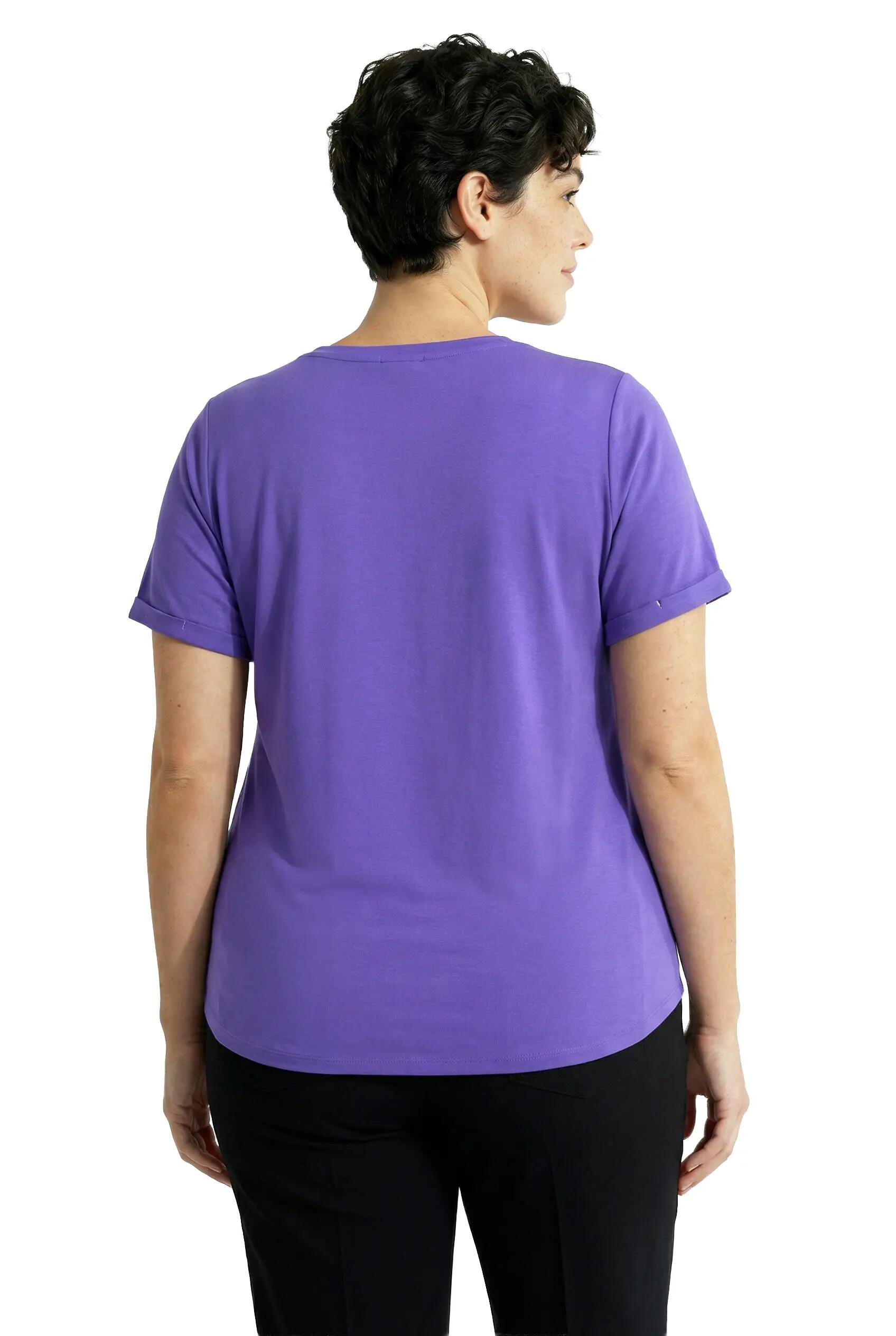 Dames Functioneel shirt antibacterieel V-hals korte mouwen 2/13