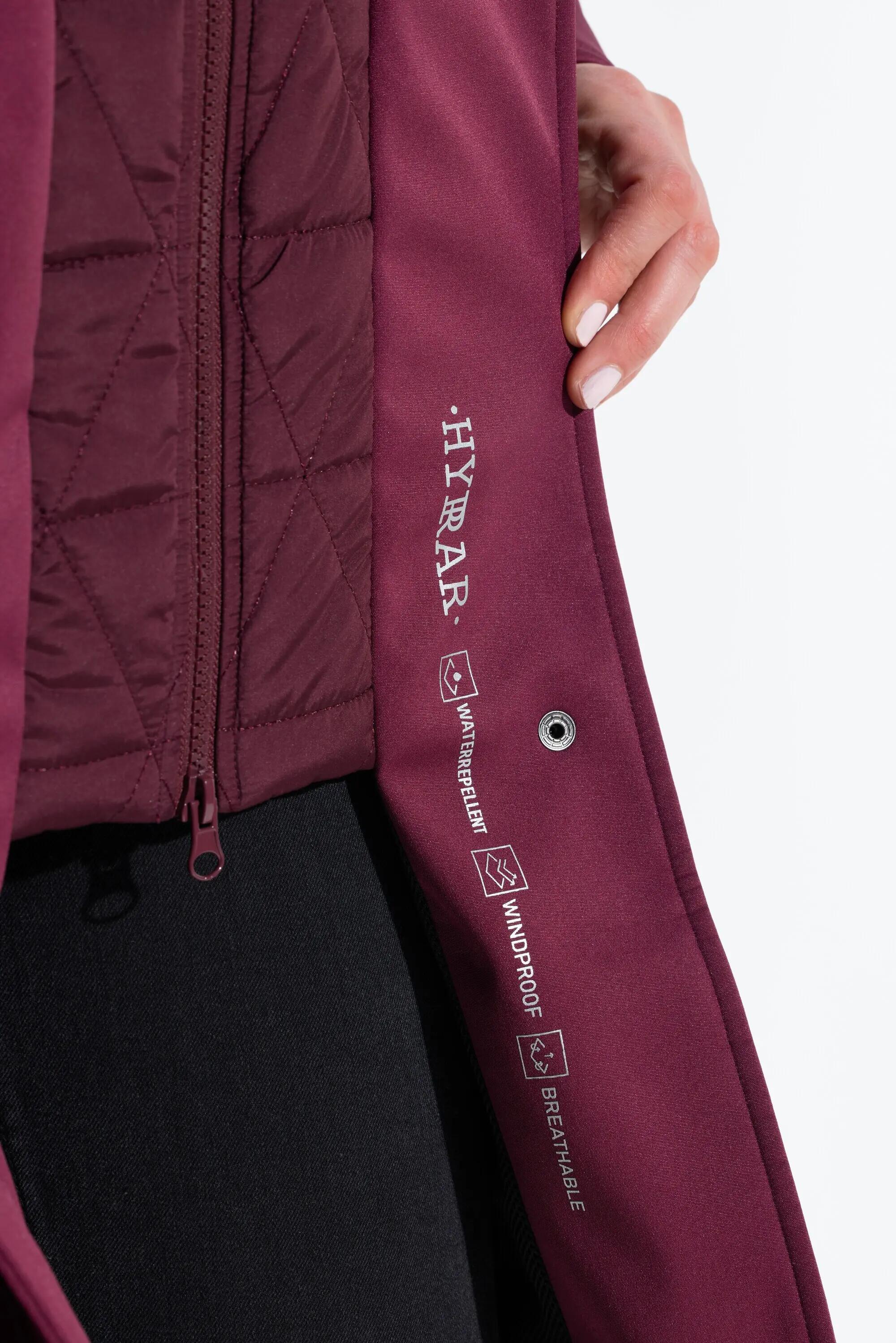 Dames HYPRAR softshell-jas waterafstotend 2-weg rits 6/9