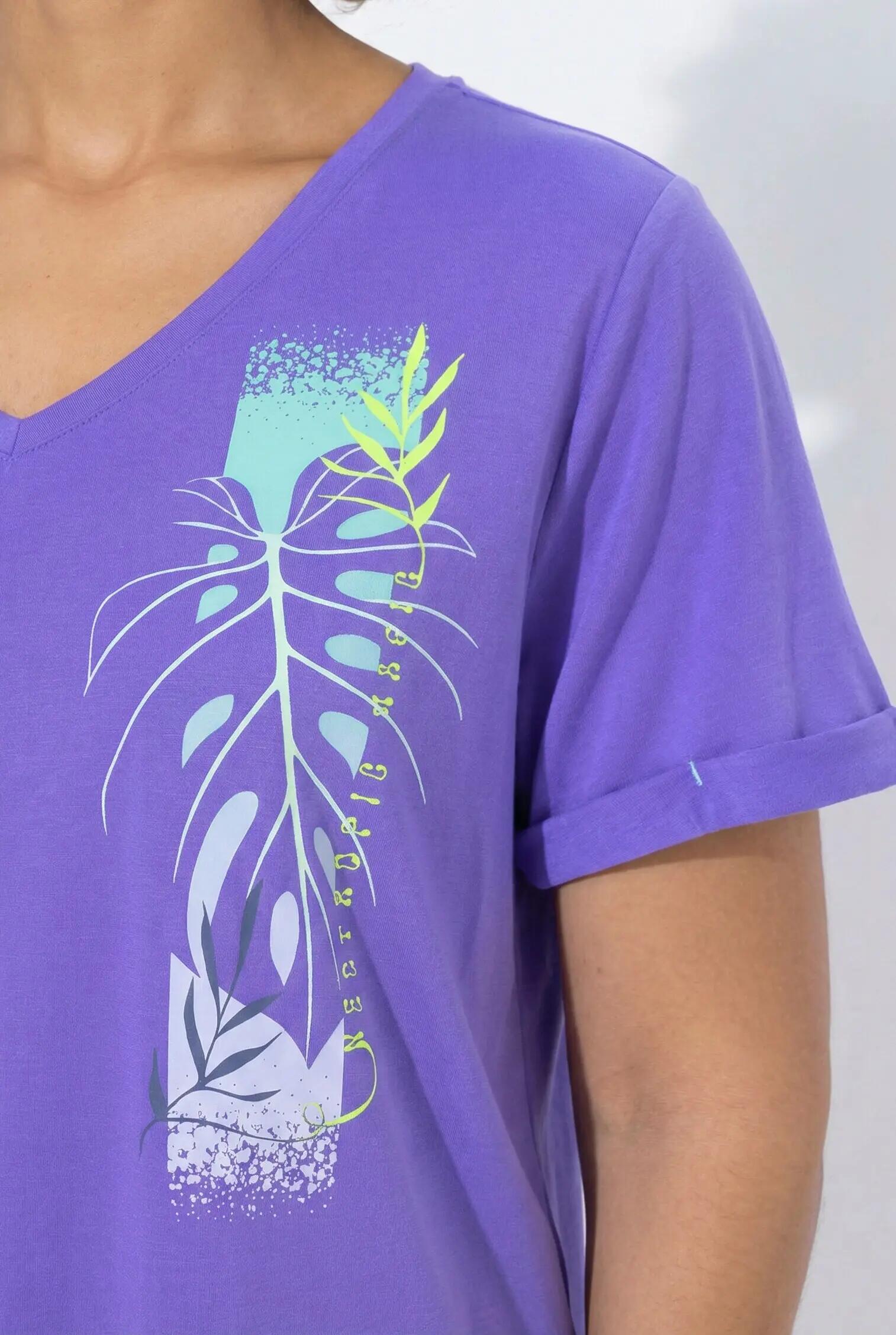 Dames Functioneel shirt antibacterieel V-hals korte mouwen 9/13
