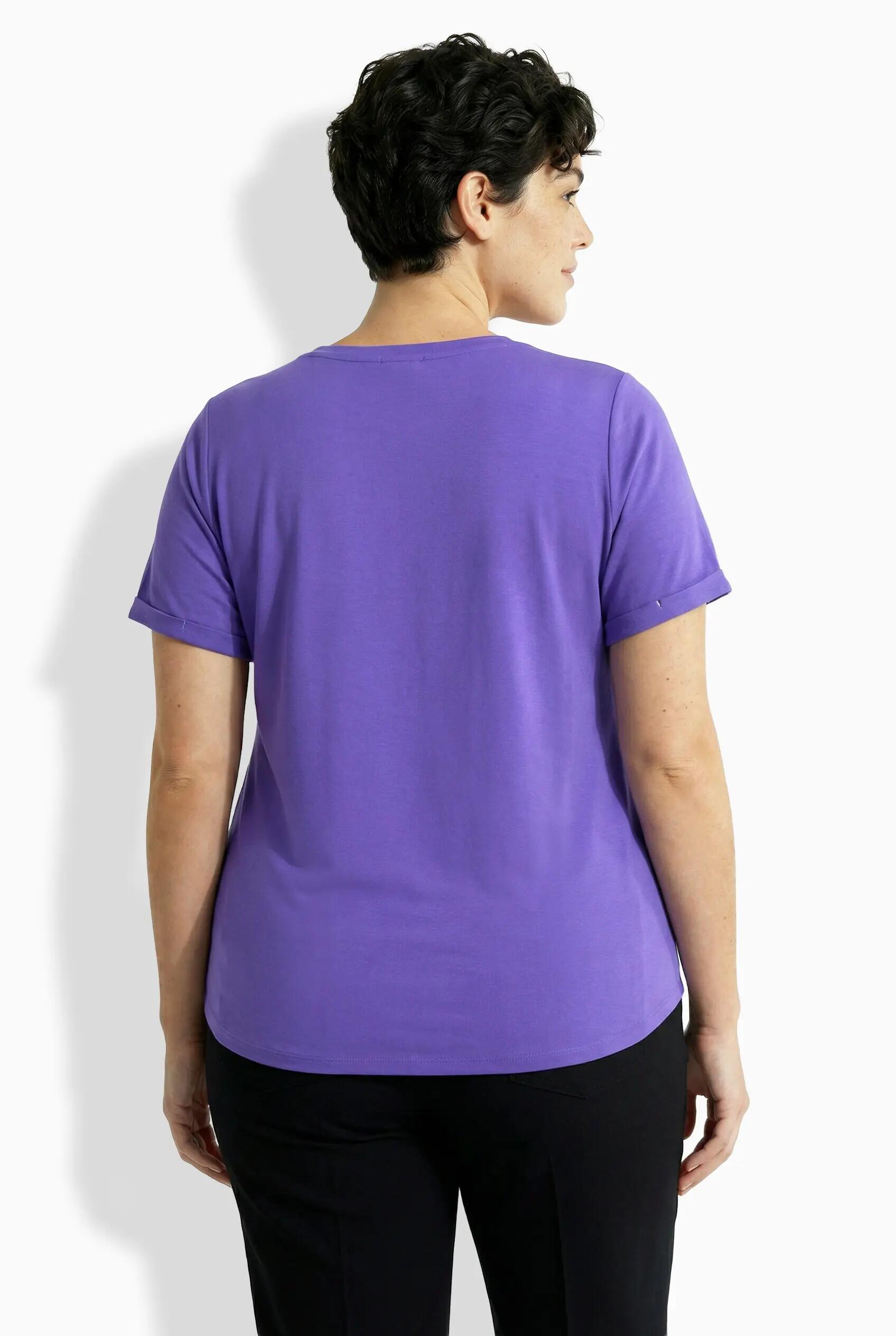 Dames Functioneel shirt antibacterieel V-hals korte mouwen 8/13