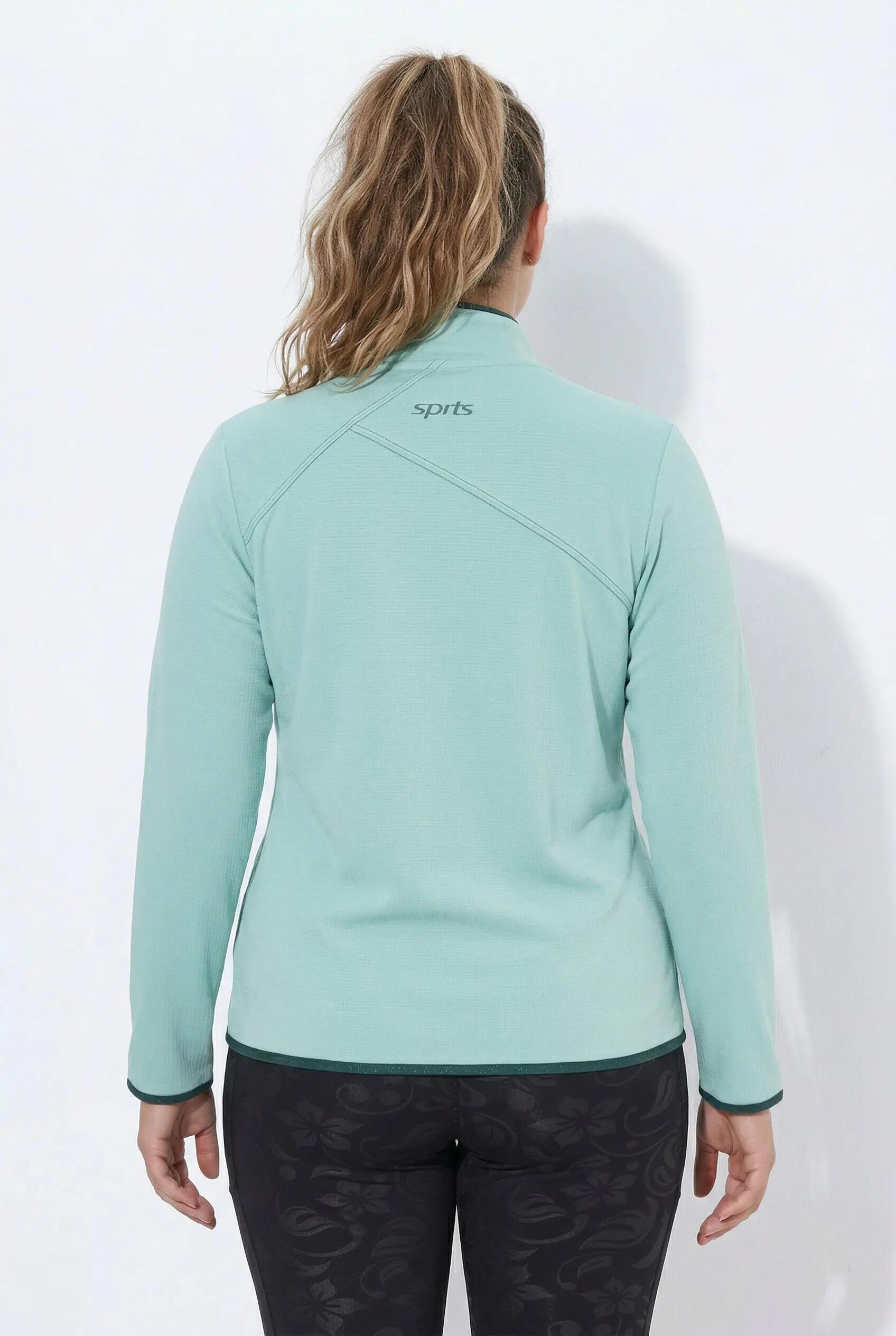 Femme Veste en molleton technique col montant et manches longues 8/13
