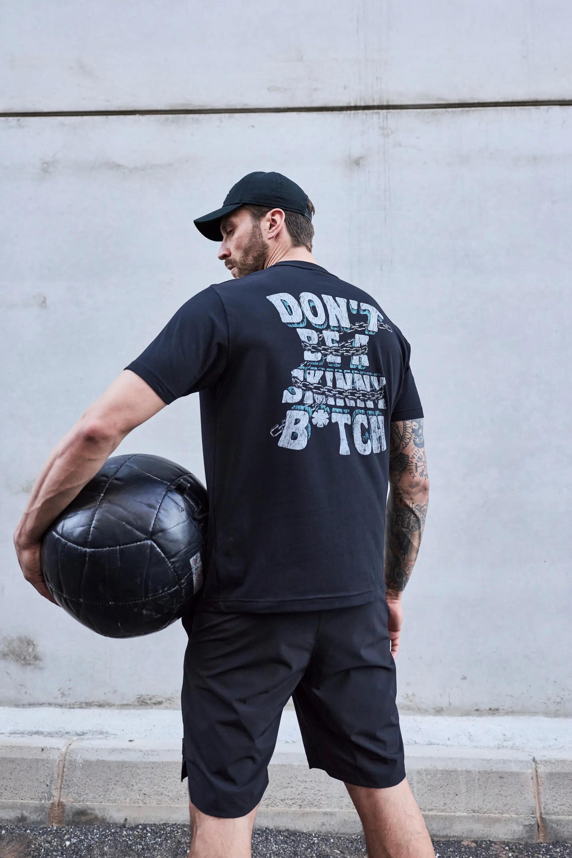 Hommes T-shirt avec imprimé dans le dos finition FLEXNAMIC® 11/11