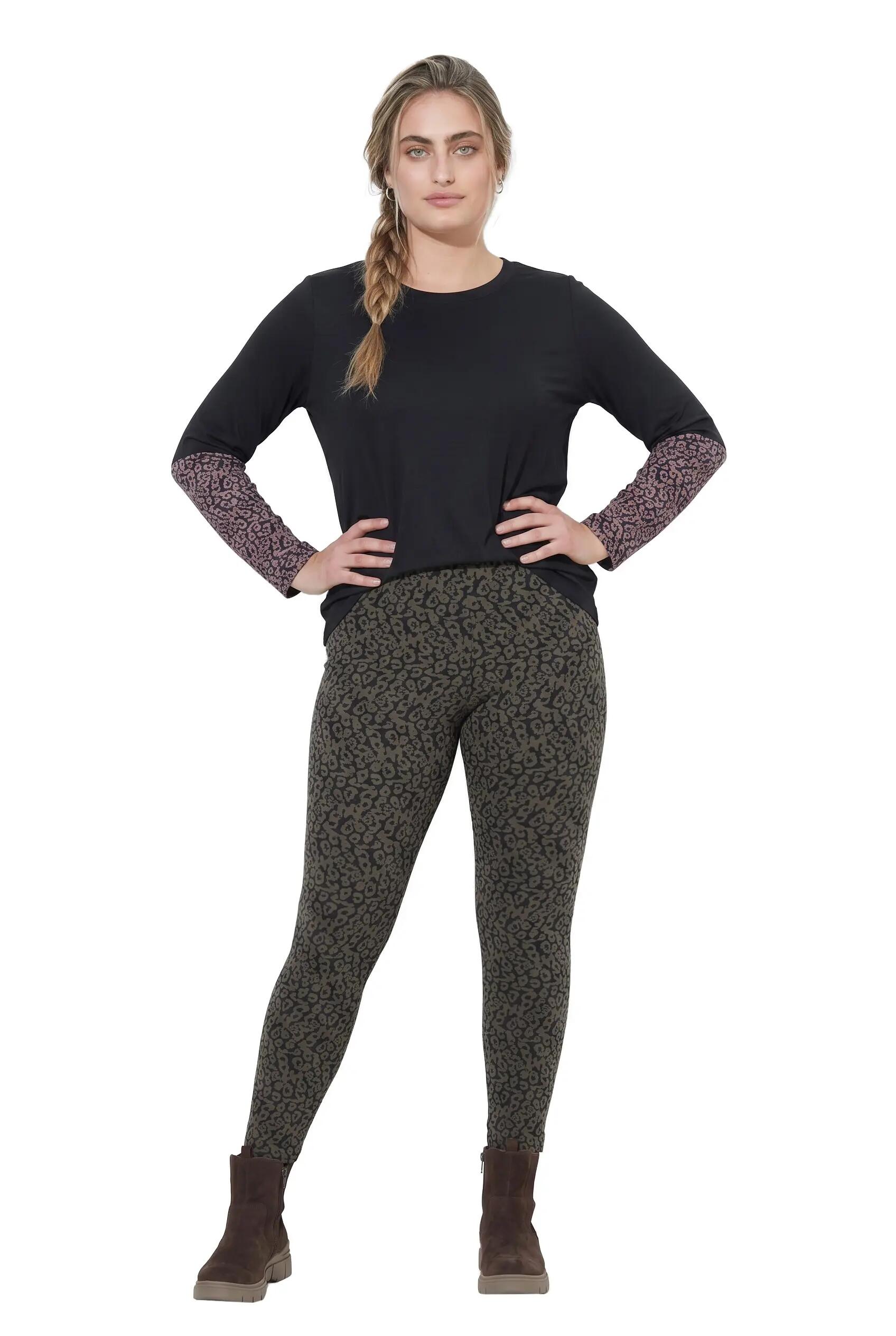 Damen Leggings bedruckt Slim Elastikbund 6/13