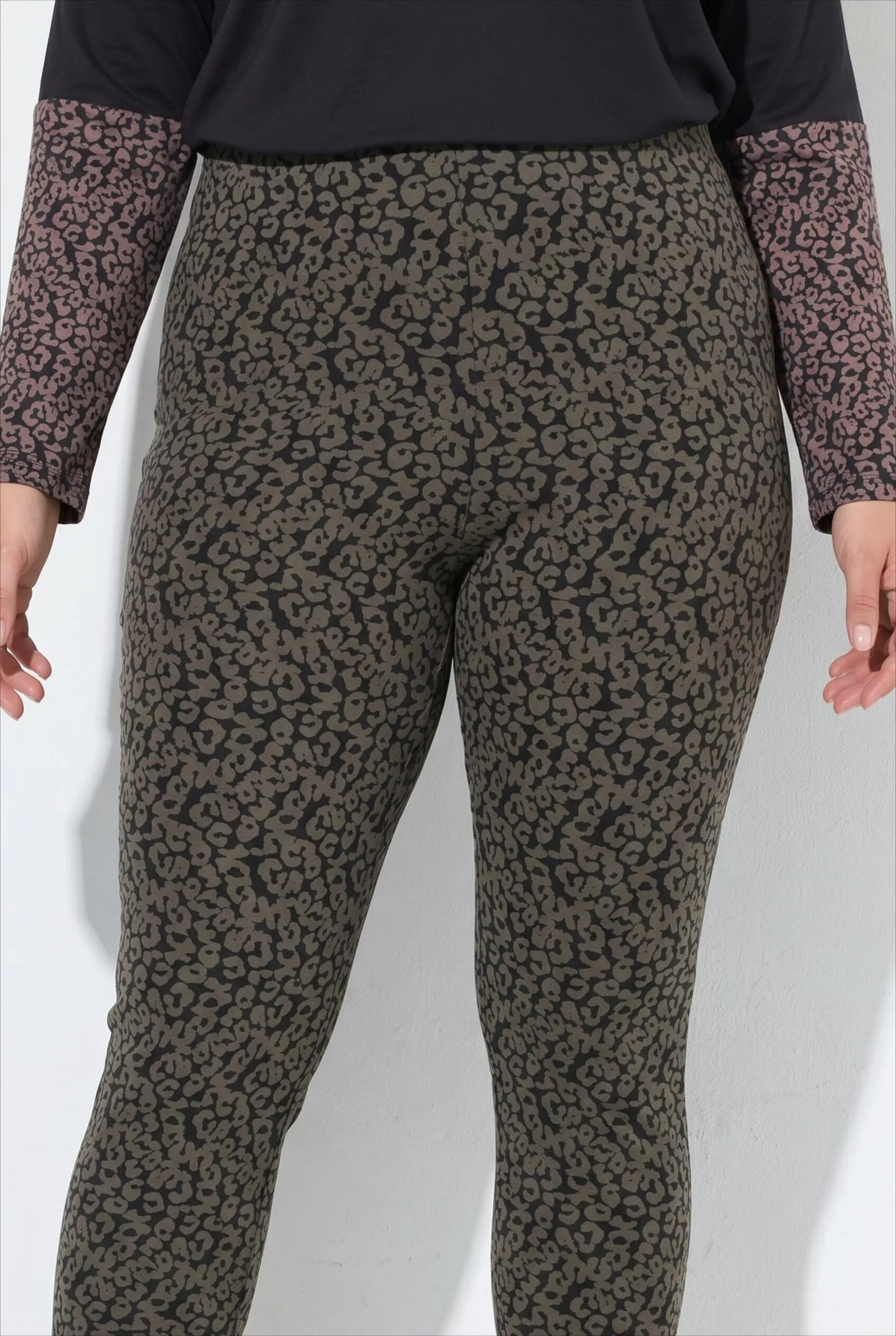 Damen Leggings bedruckt Slim Elastikbund 3/13