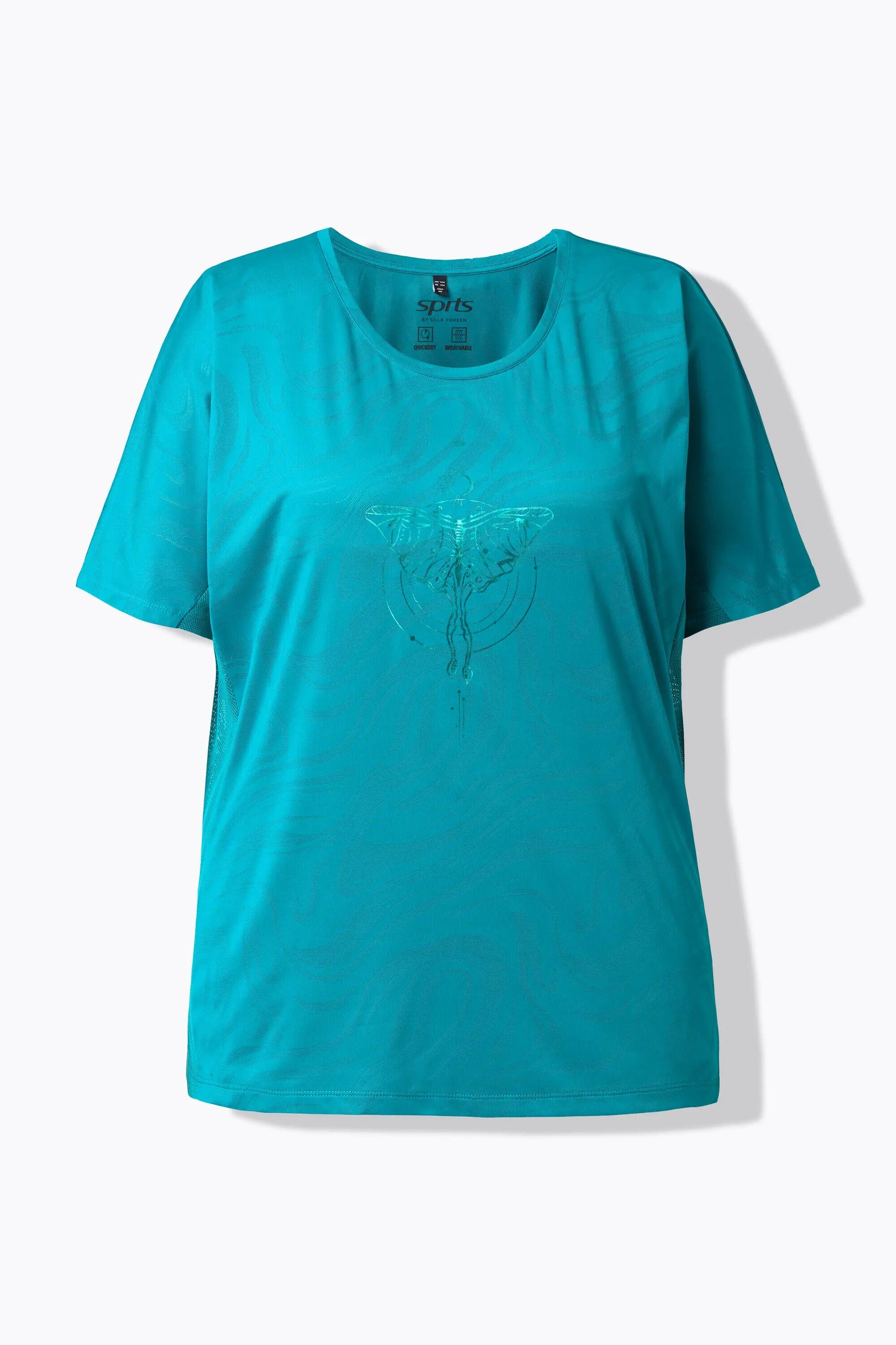 Femme T-shirt technique à col rond et manches courtes empiècements en mesh 11/11