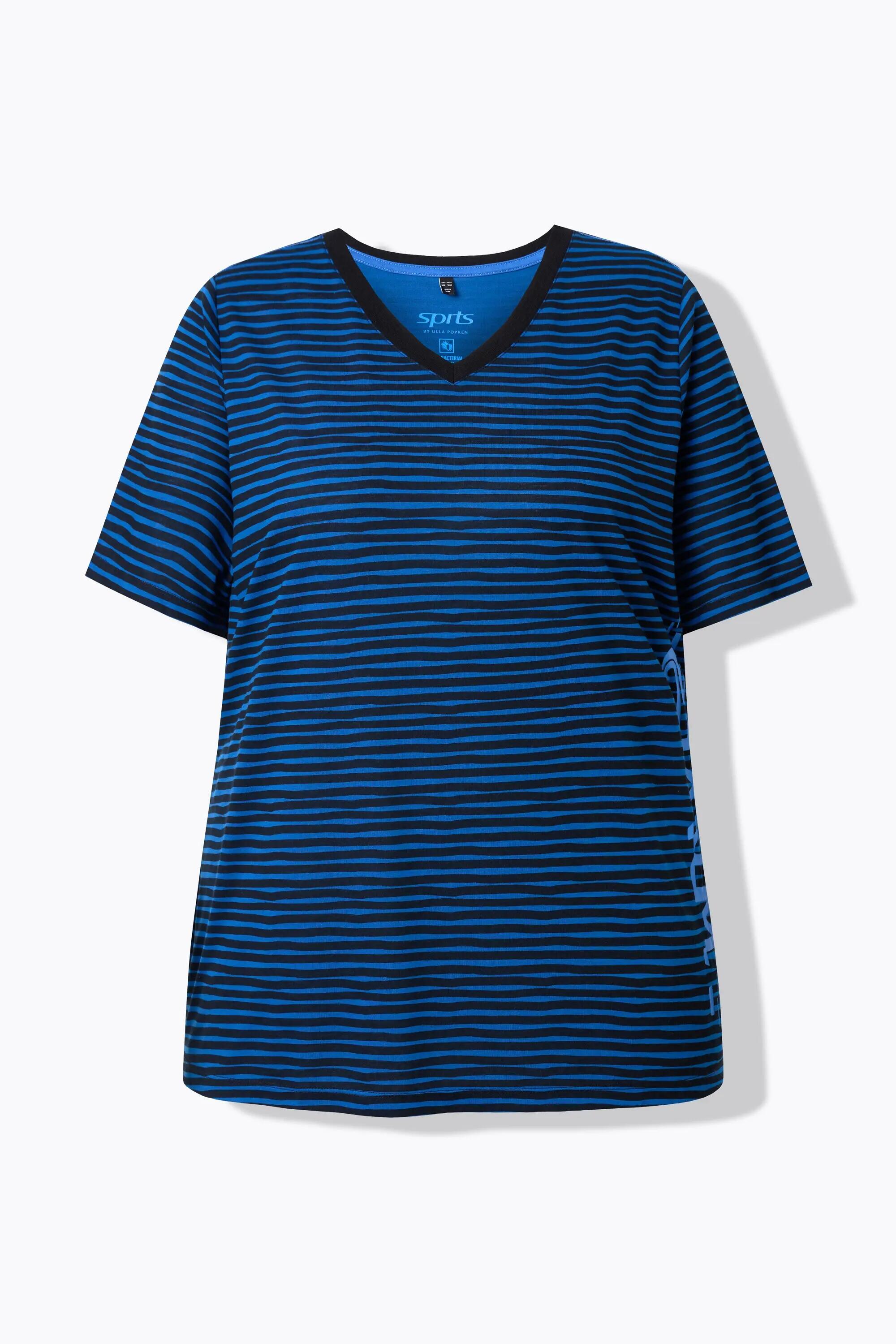 Femme T-shirt technique rayé col en V et manches courtes coupe Classic Fit 11/11