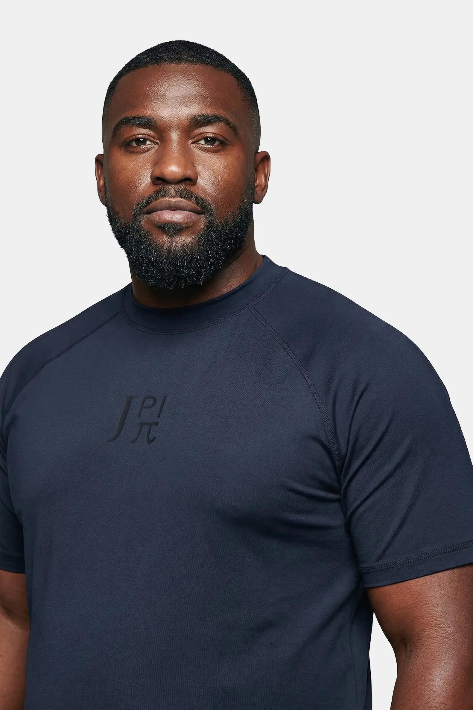 Heren Zwemmersshirt korte mouwen opstaande kraag UV-bescherming 8/11