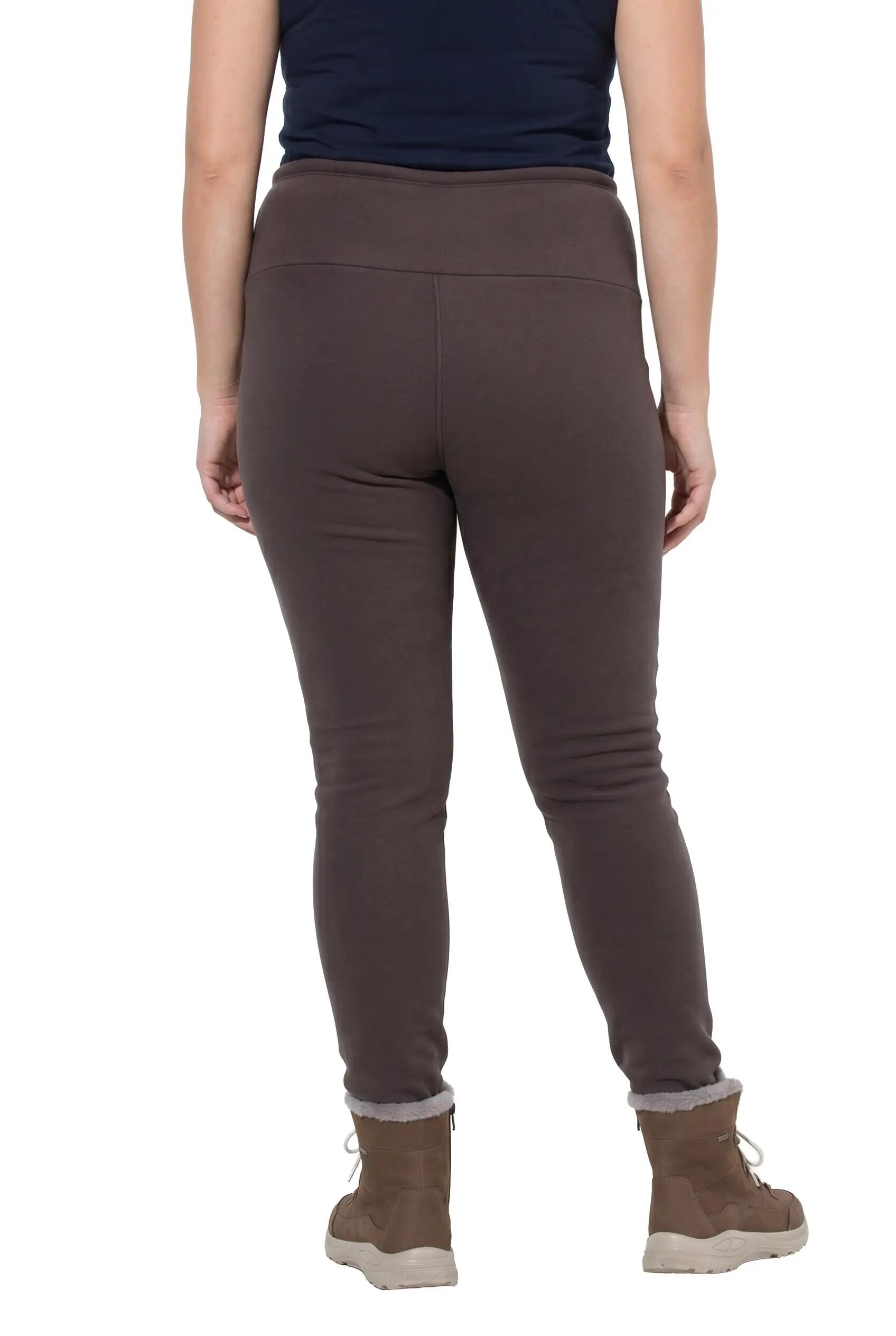 Dames Leggings voering van geweven bont extra warm hoge taille 2/13