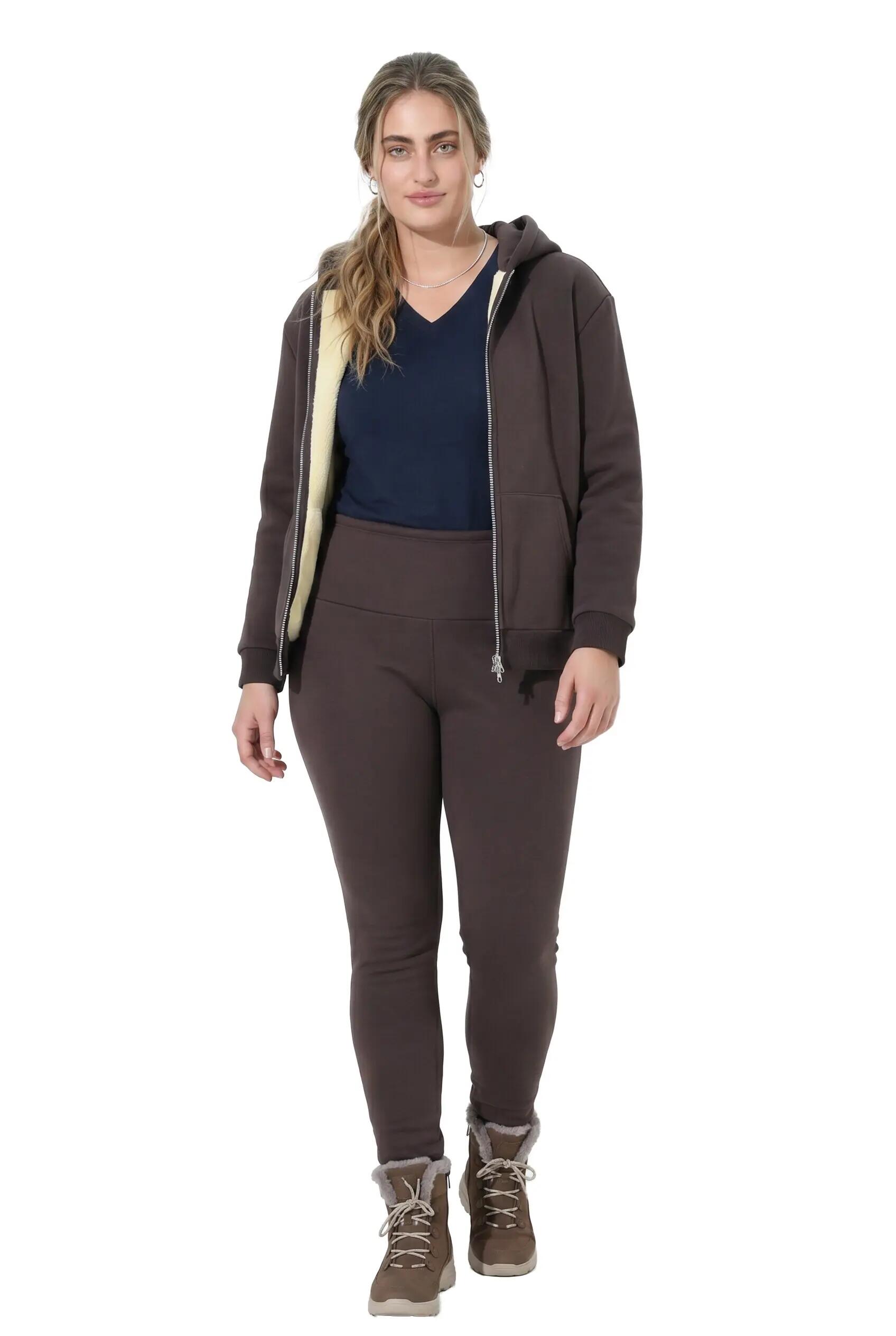 Dames Leggings voering van geweven bont extra warm hoge taille 13/13