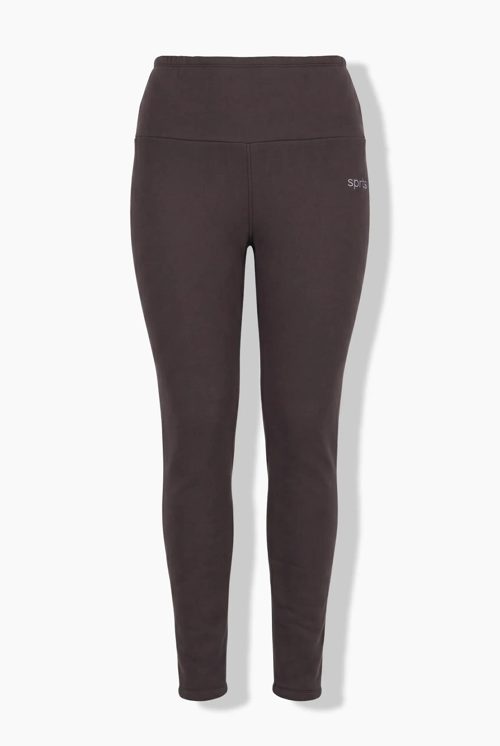 Dames Leggings voering van geweven bont extra warm hoge taille 12/13