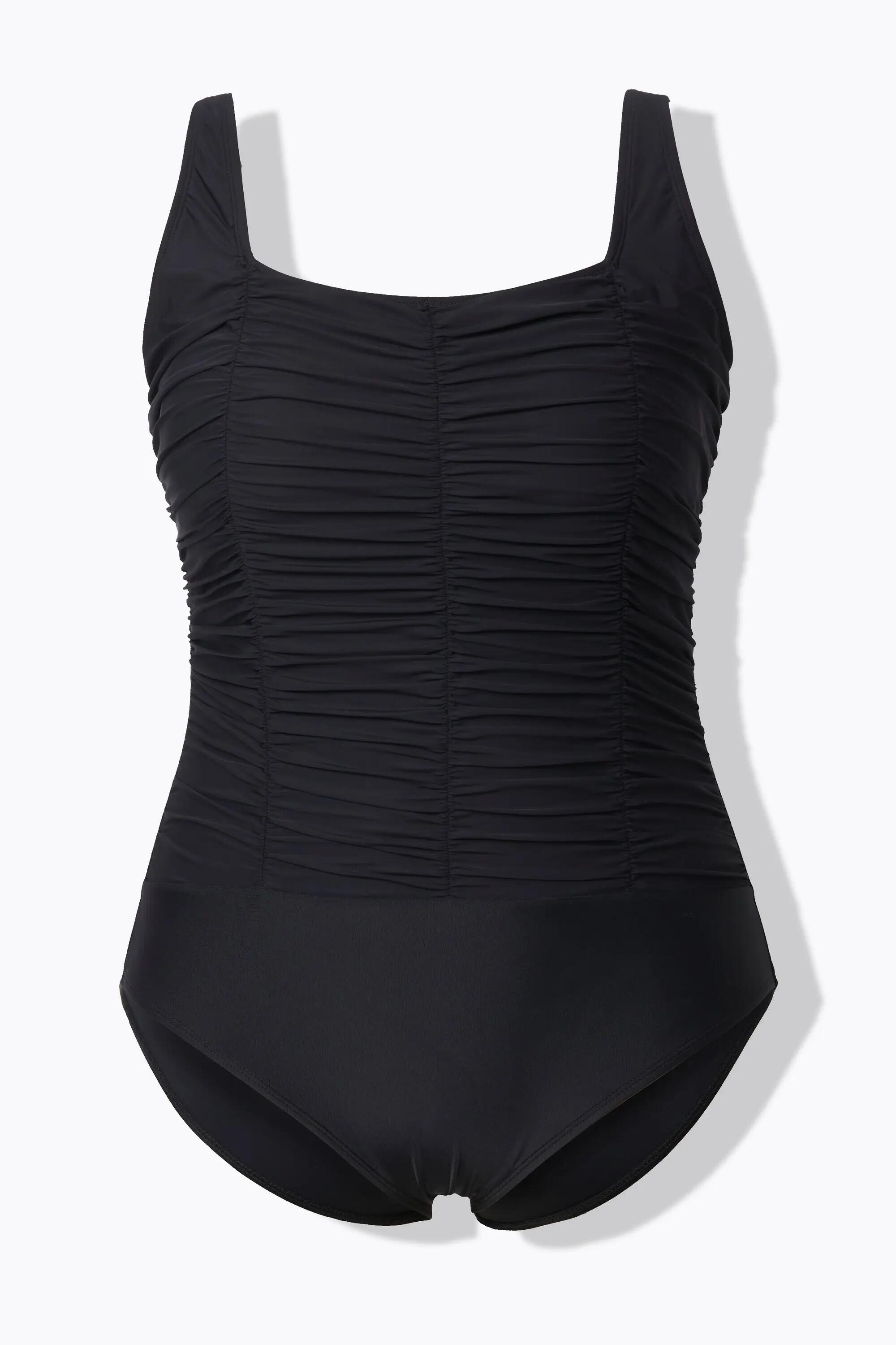 Damen Badeanzug Drapierung Softcups Träger verstellbar 12/13