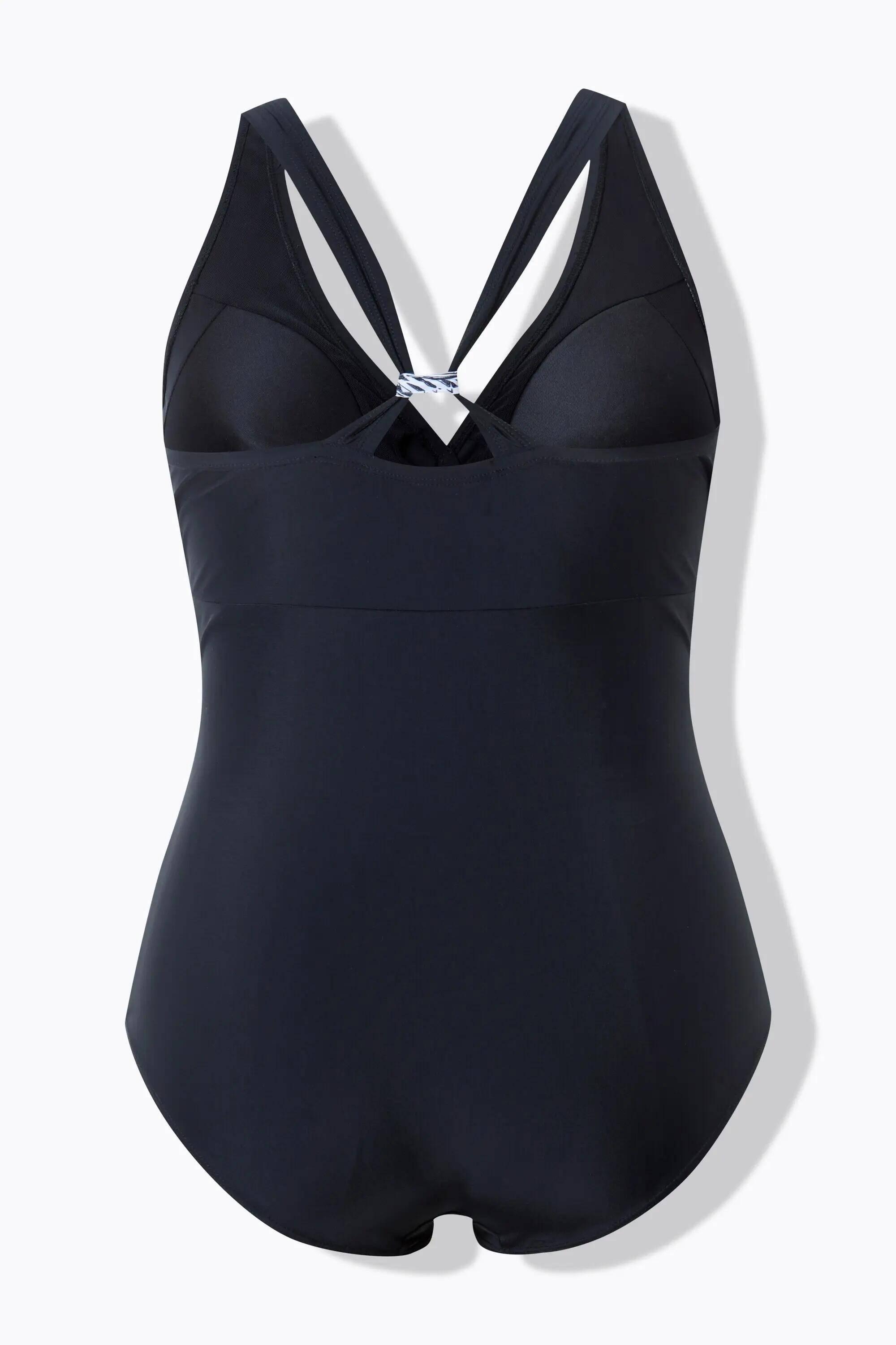 Damen Badeanzug Neckholder-Optik Softcups Zierschleife 2/13