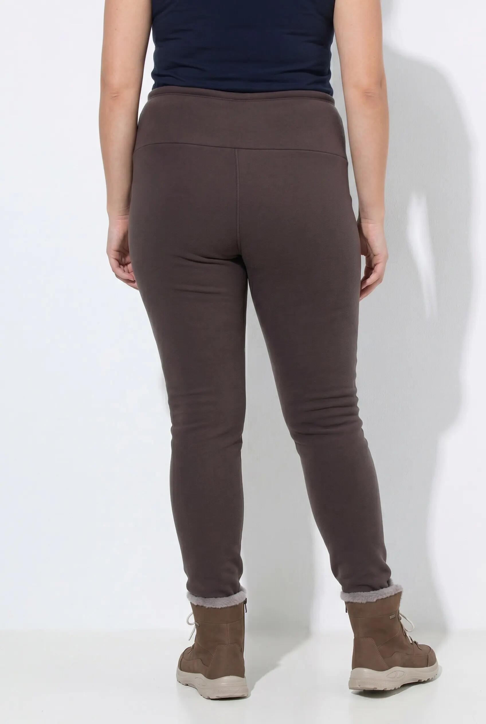 Dames Leggings voering van geweven bont extra warm hoge taille 8/13