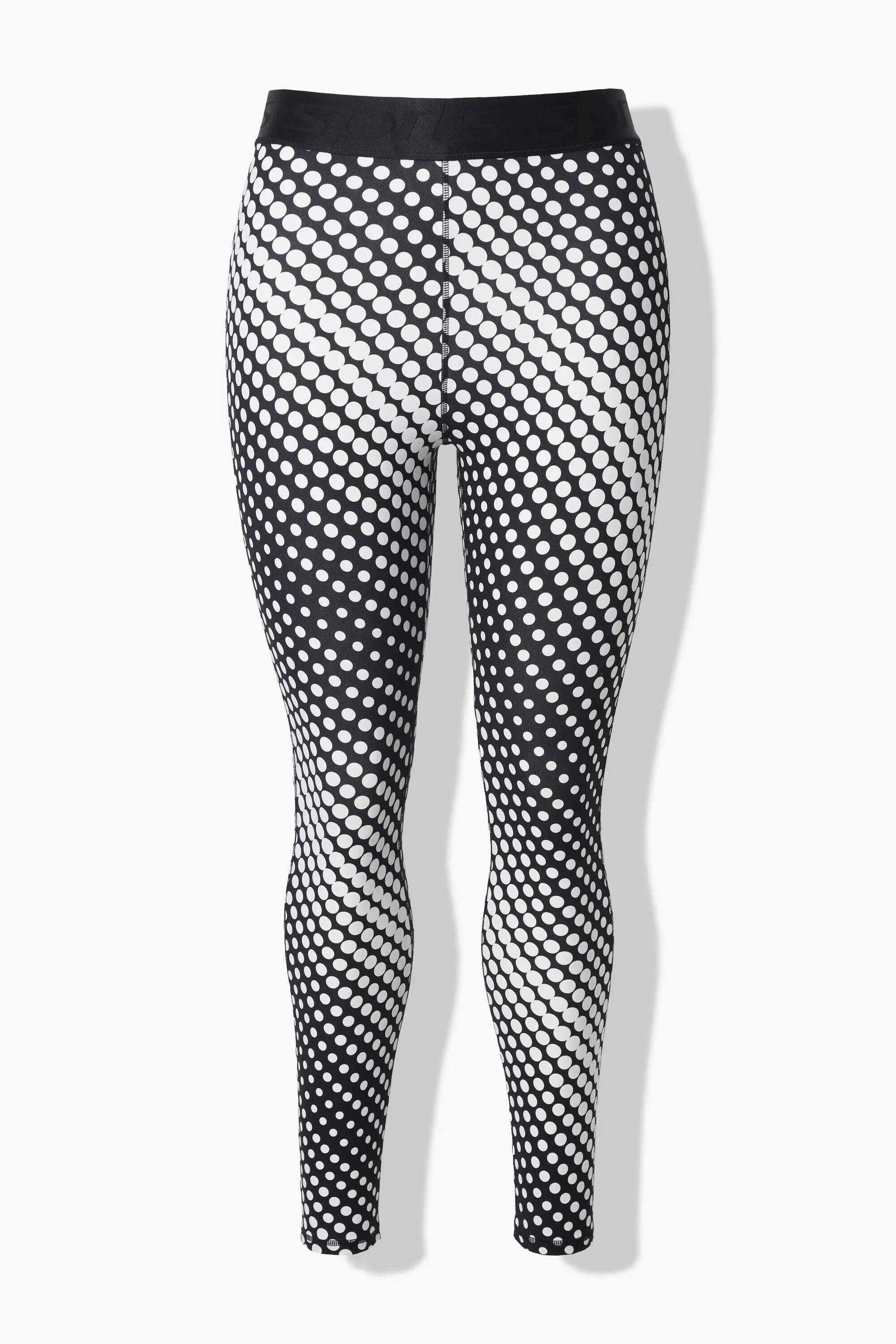 Dames Sportlegging stippen sneldrogend elastische tailleband 11/11