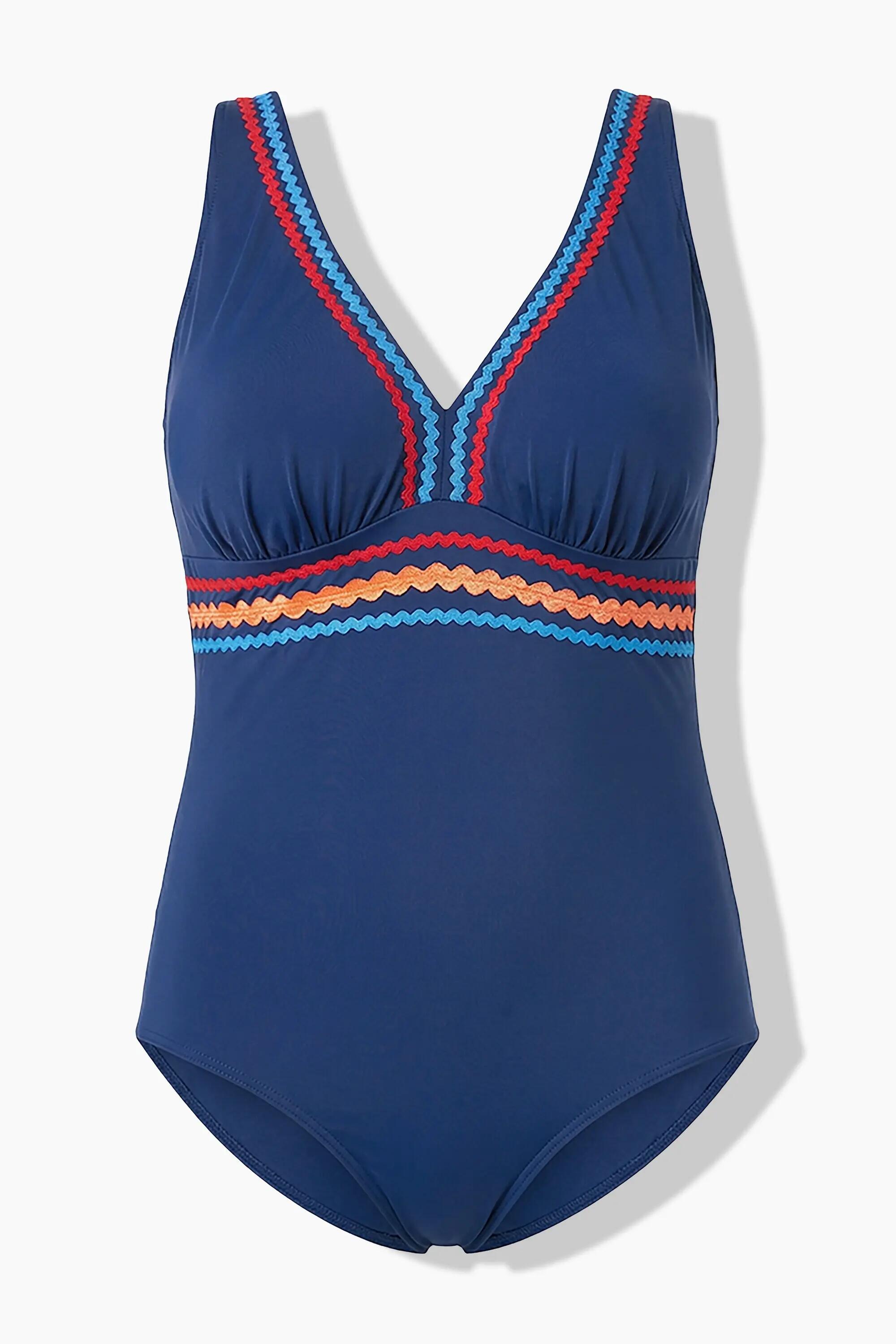 Damen Badeanzug Wellenborte Softcups recycelt 13/13
