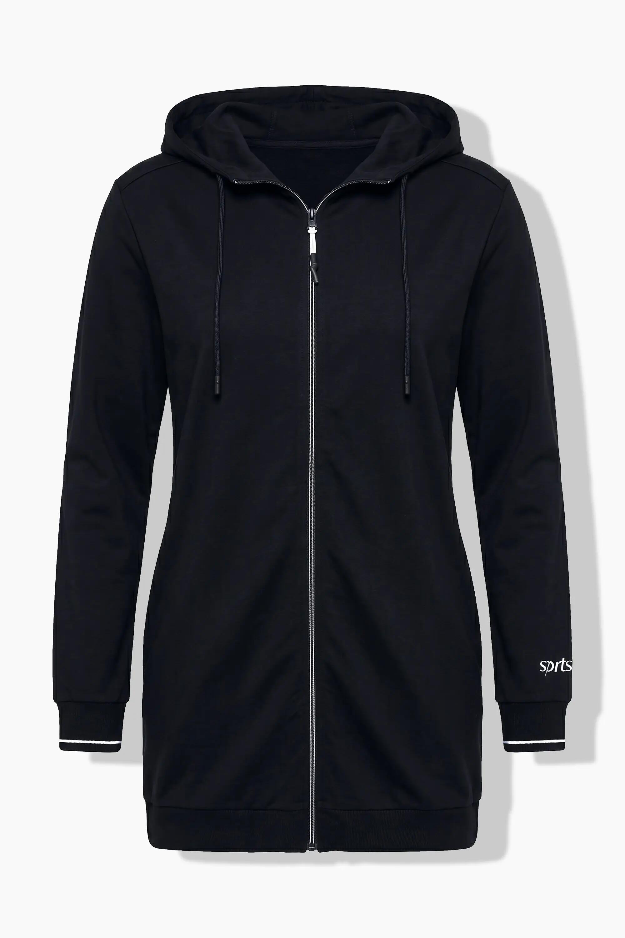 Dames Sweatvest sierpaspel oversized capuchon 2-wegrits 13/13
