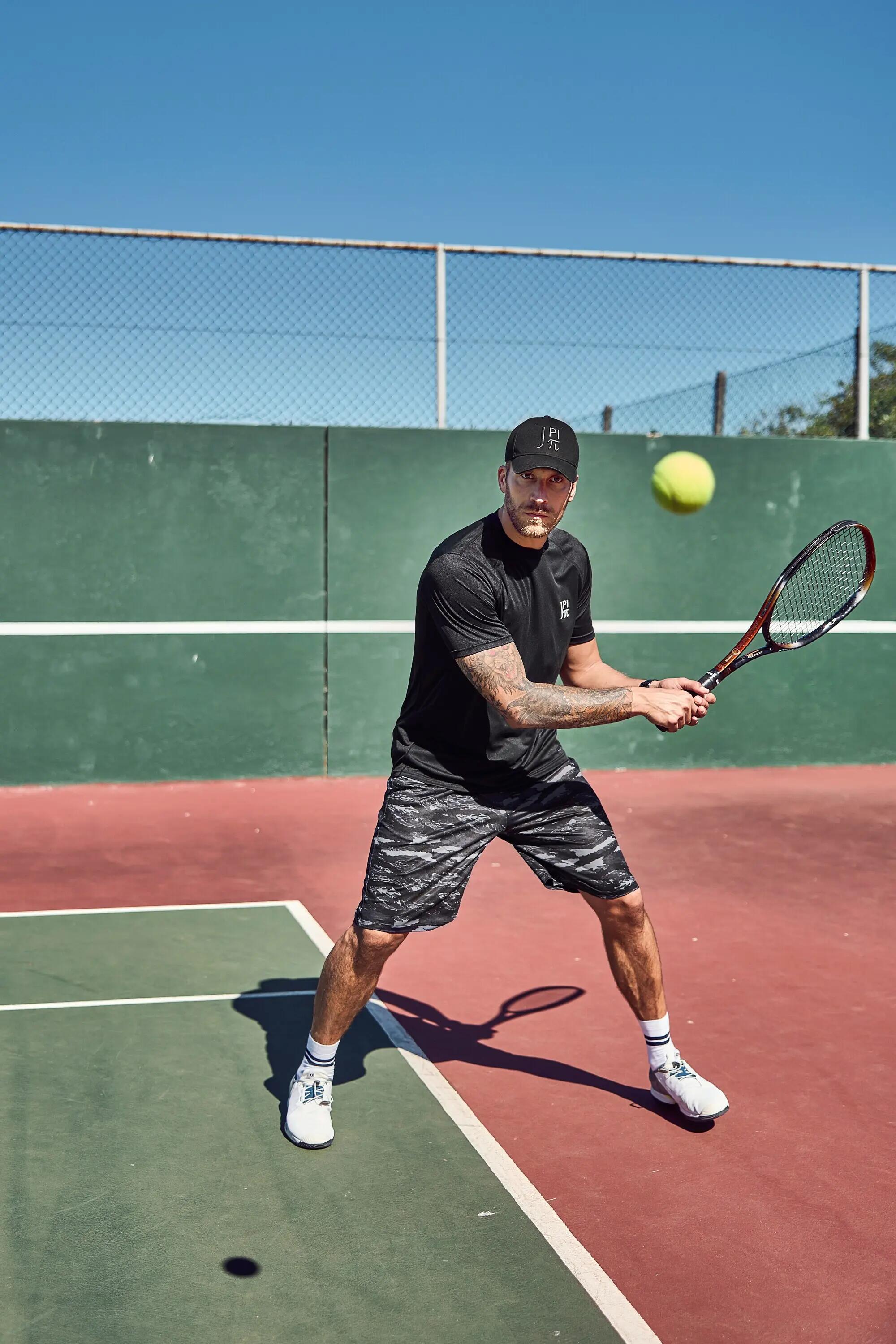 Heren Functioneel shirt tennis korte mouwen ademend QuickDry 12/13