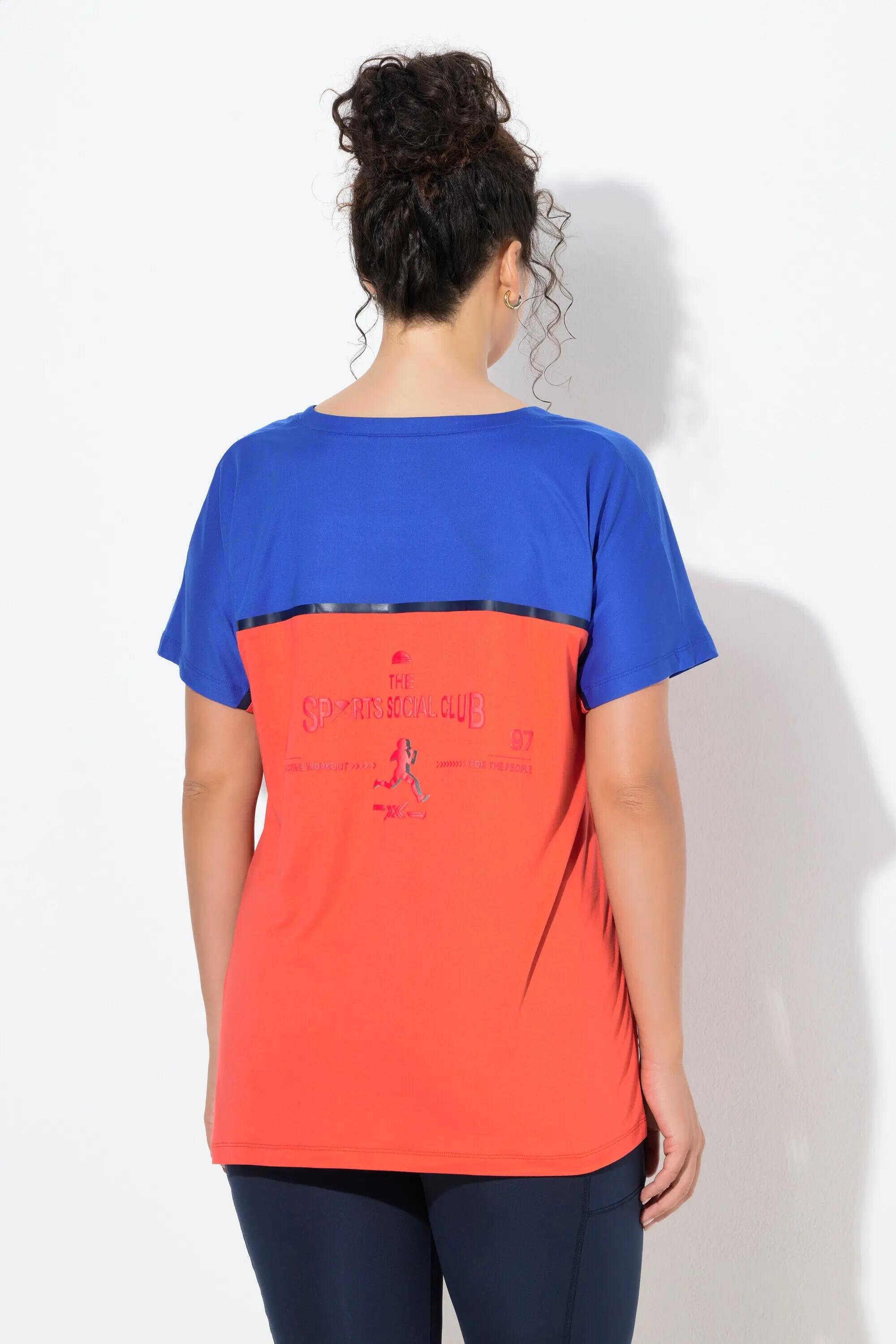 Femme T-shirt technique oversize encolure carrée et manches courtes 8/13