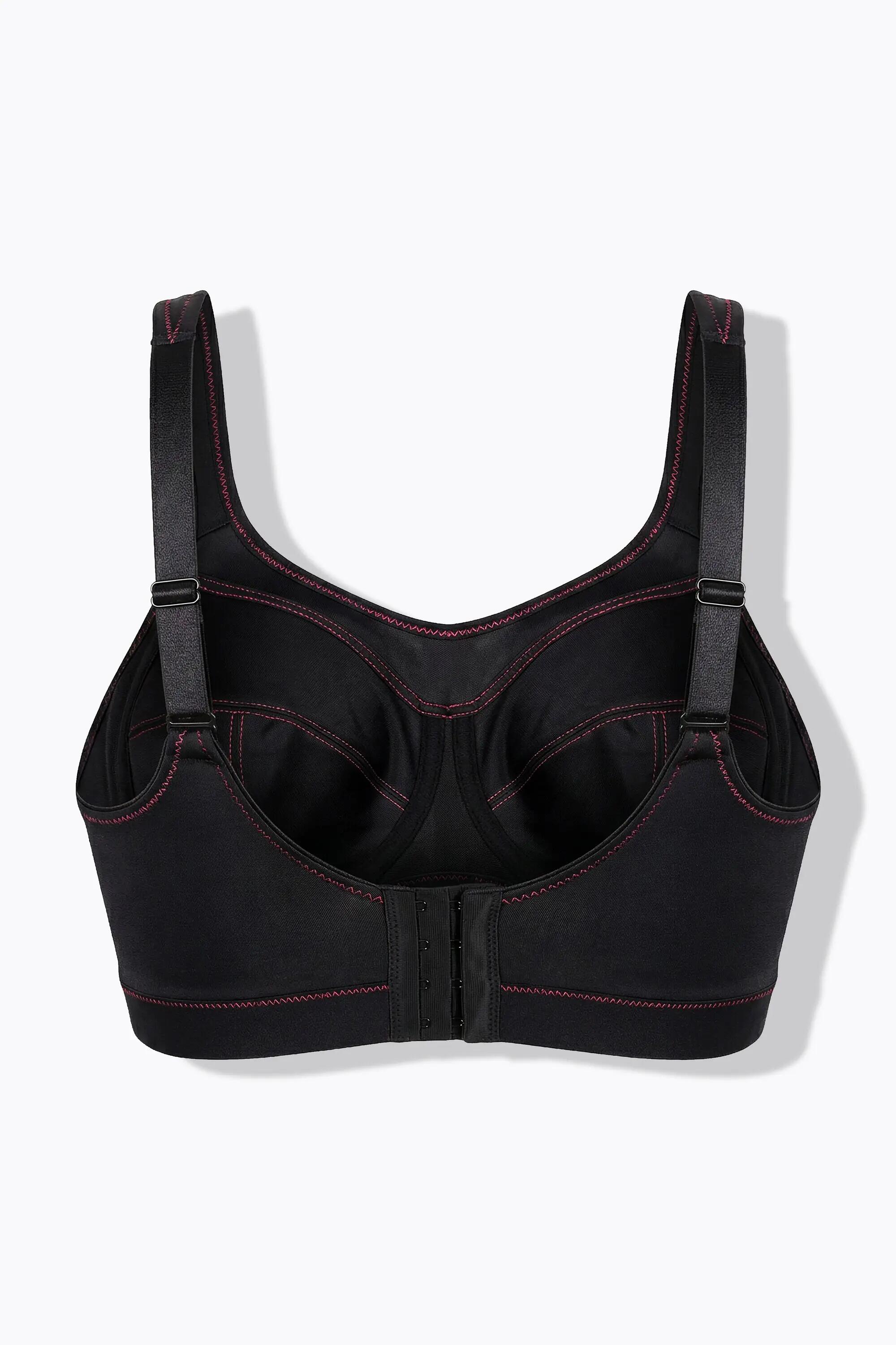 Damen Sport-BH Ziernähte ohne Softcups bügellos Cup B - F 13/13