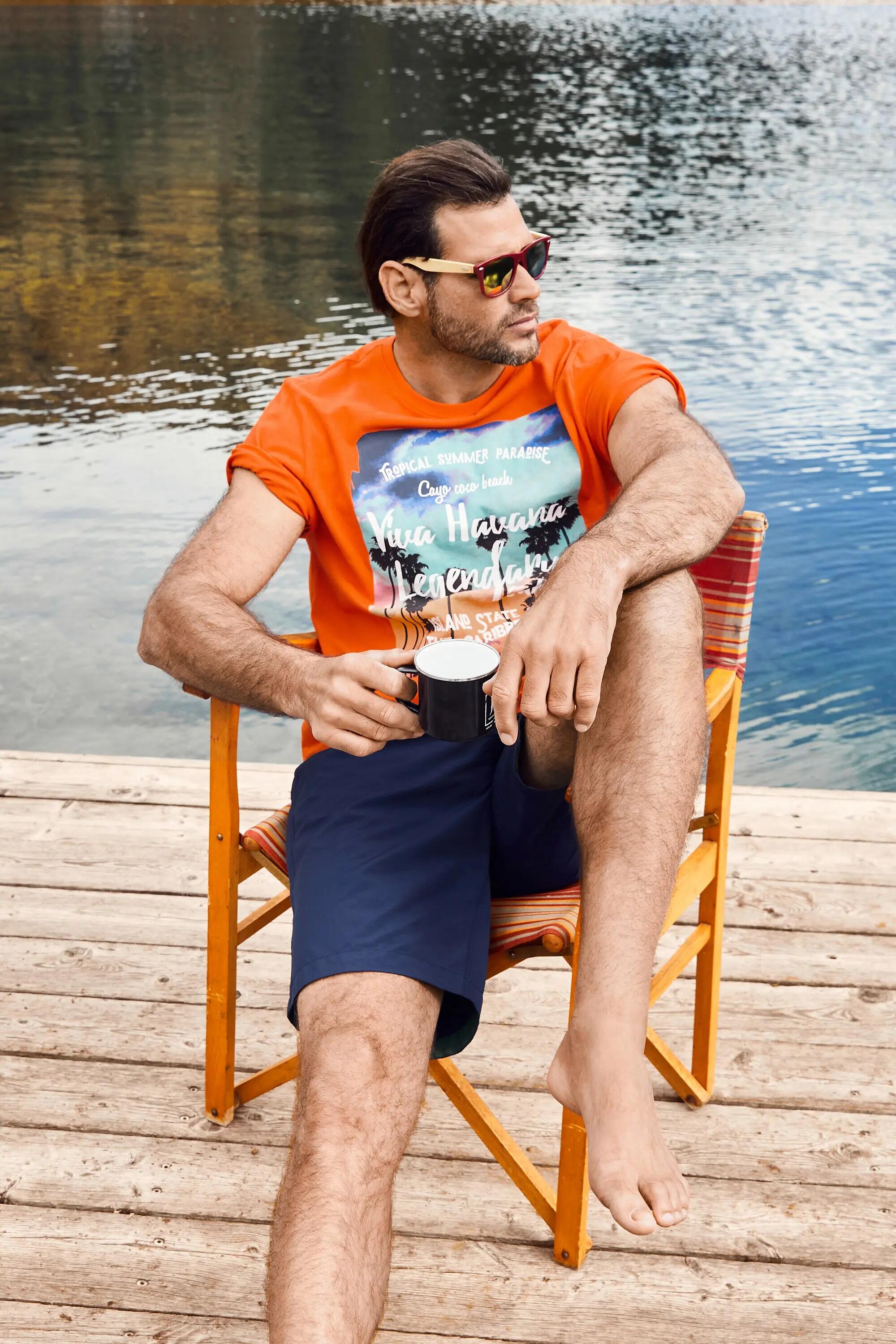 Heren Zwemshorts beachwear elastische band 11/11