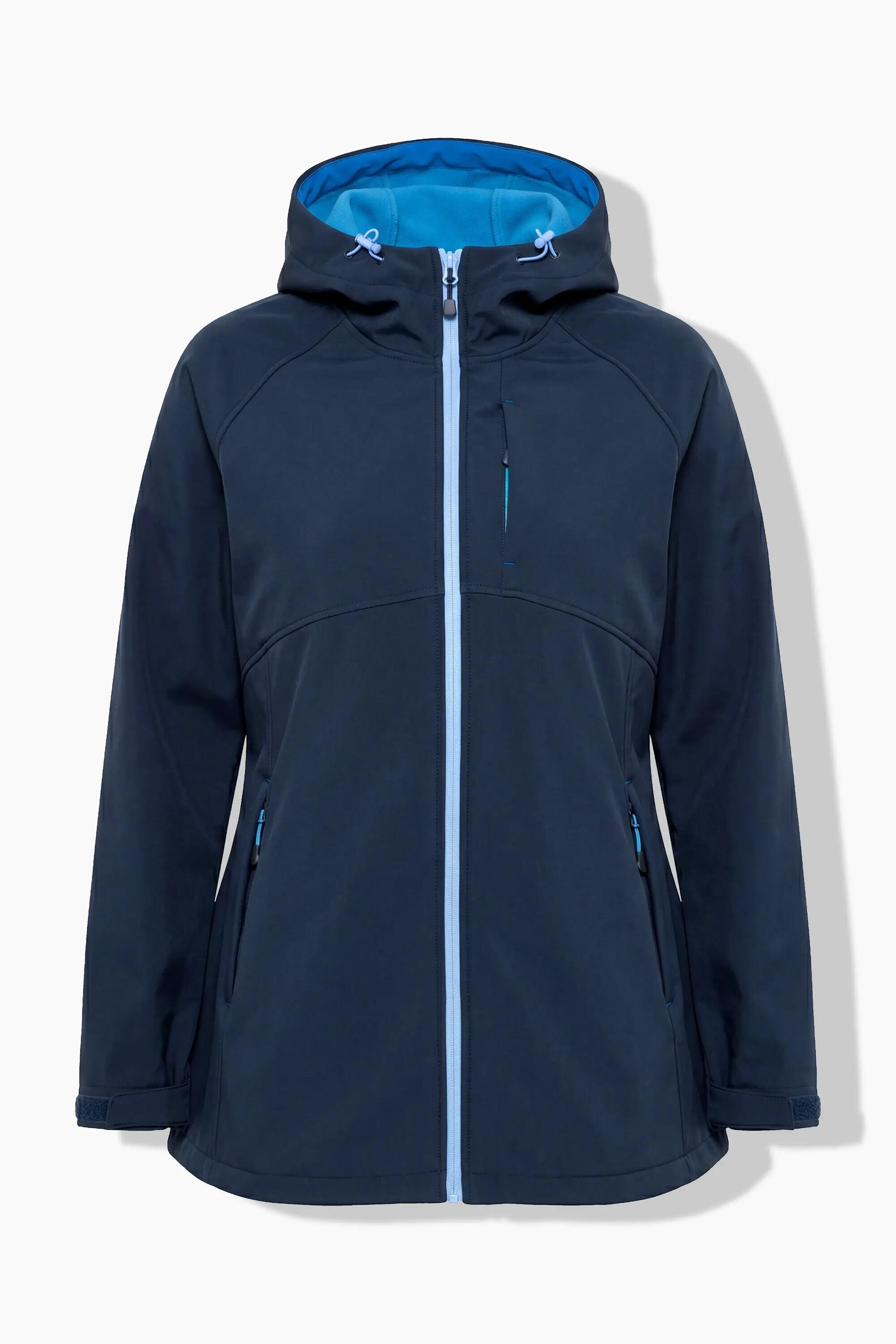 Femme Veste Softshell à capuche poches zippées fermetures à scratch 2/13