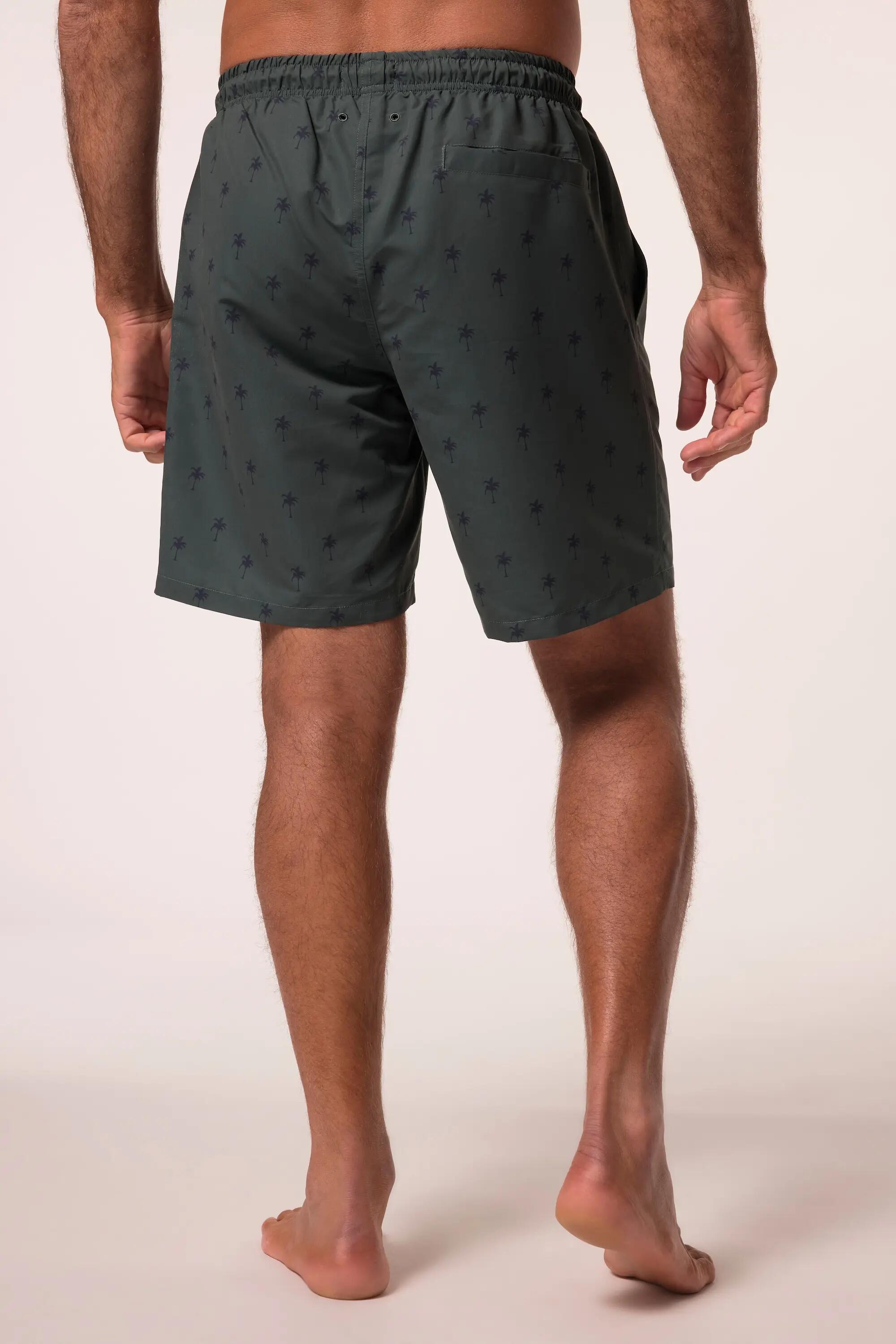Heren Zwemshorts beachwear elastische band minimalistische print 6/9