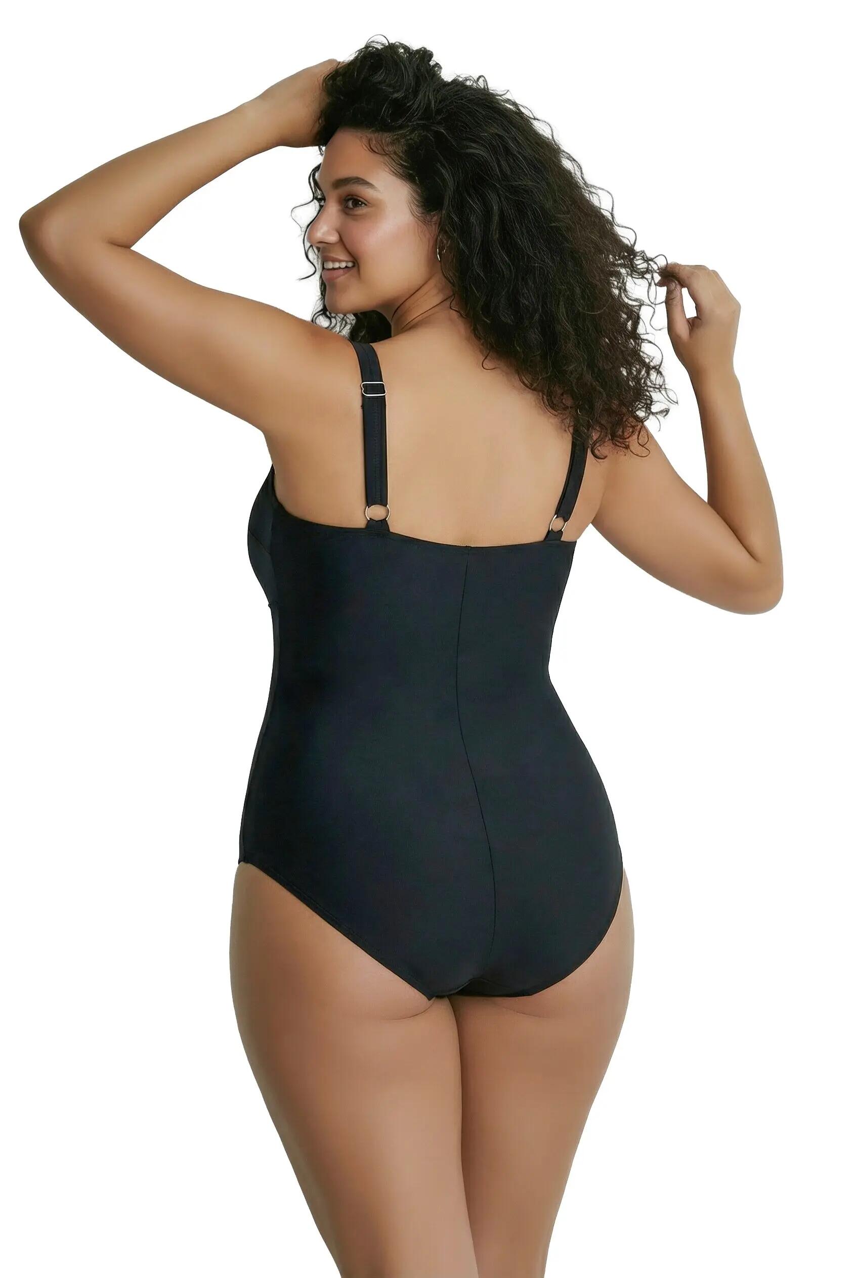 Femme Maillot de bain à bonnets souples cordons fantaisie et motif fleurs 4/13