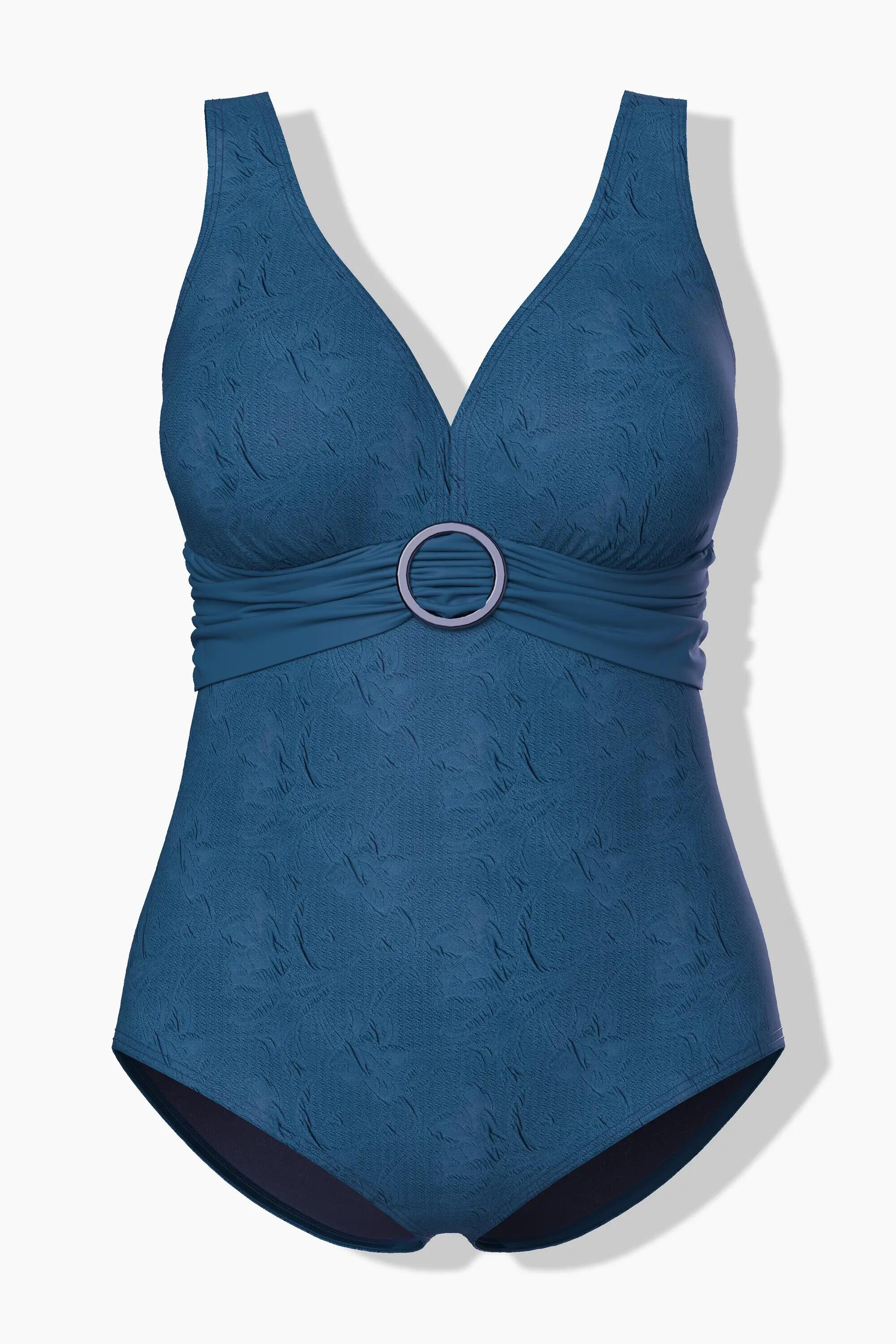 Femme Maillot de bain avec bonnets souples anneau fantaisie et matière recyclée 12/13