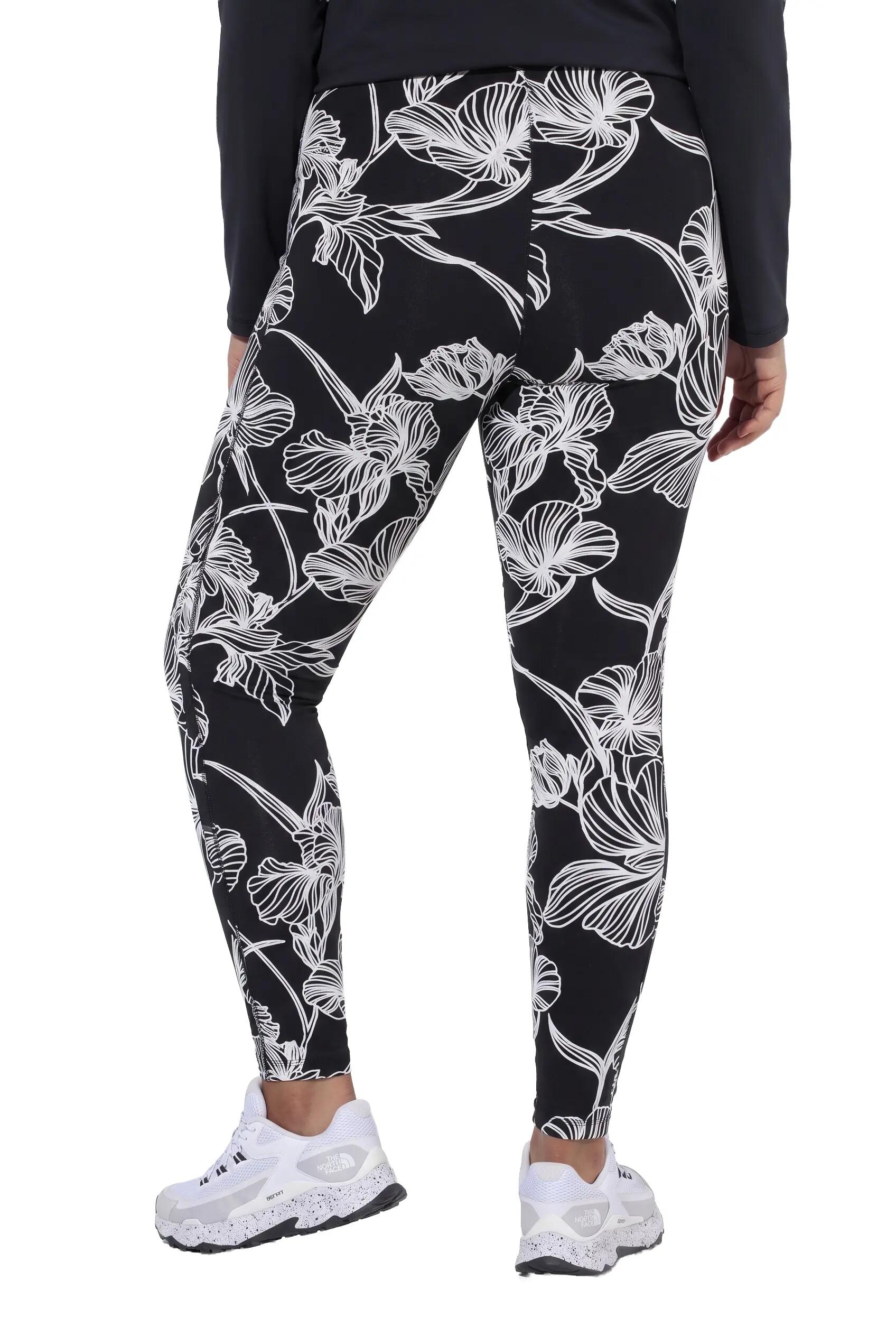 Dames Legging bloemen slim fit elastische tailleband 7/13