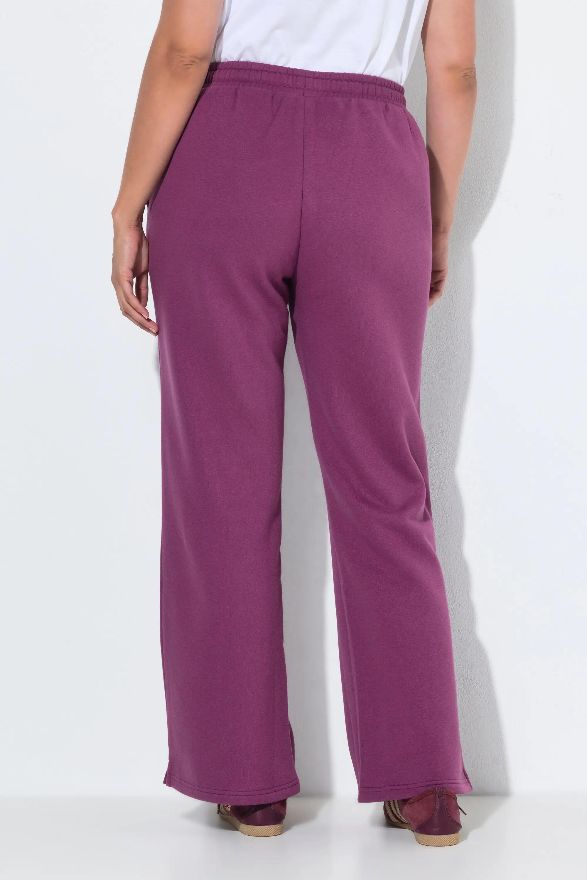 Femme Pantalon de jogging large à taille élastique et passepoil 7/11
