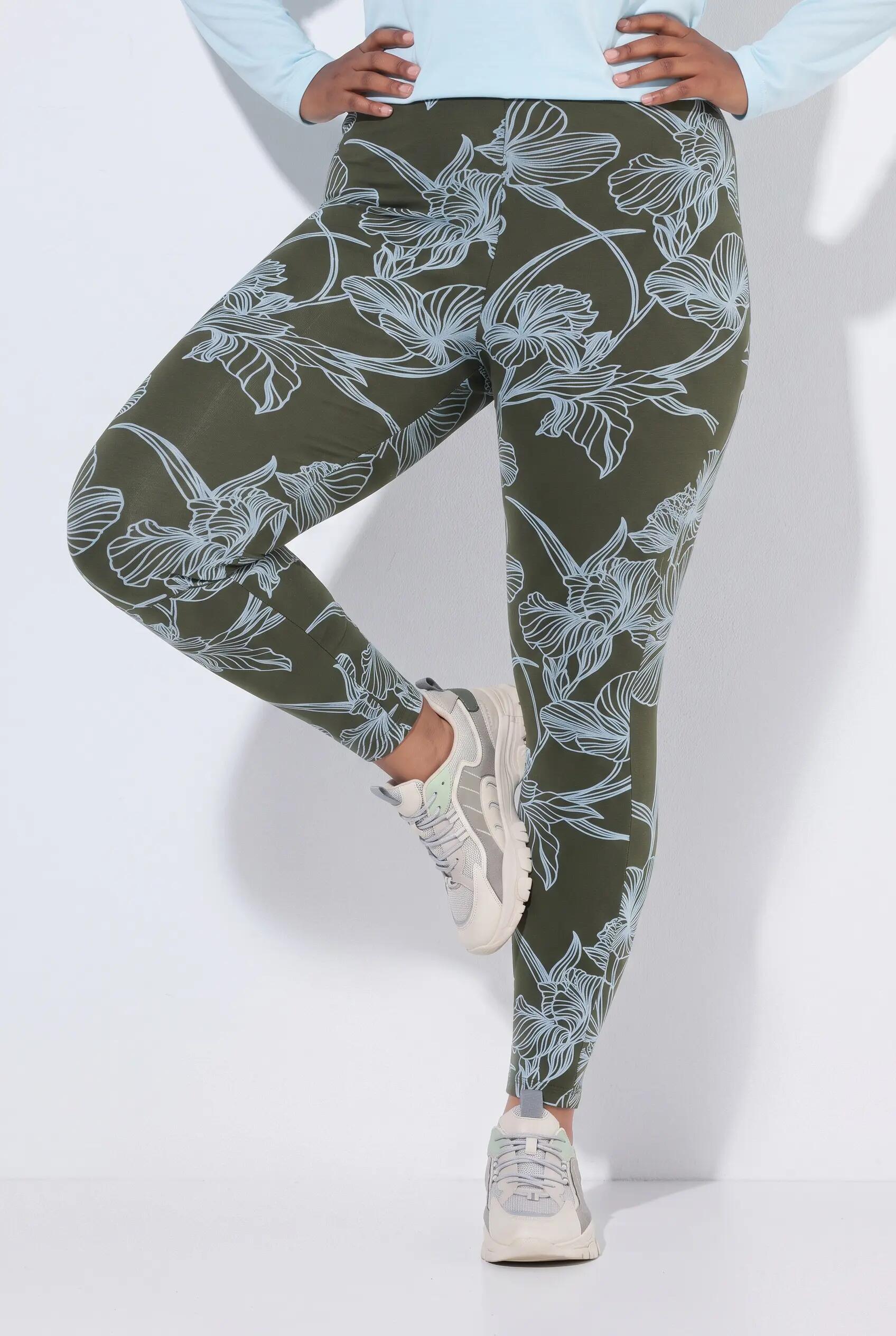 Damen Leggings Blüten Slim Elastikbund 4/13