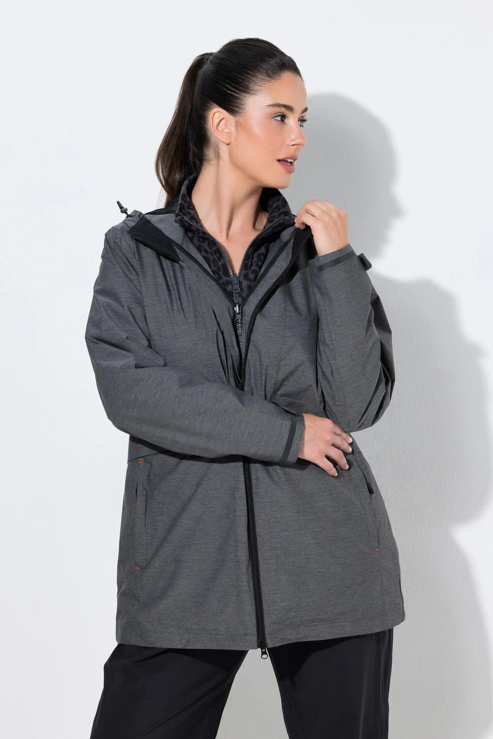 Dames HYPRAR ZippIn-functionele jas waterdicht capuchon 3/13