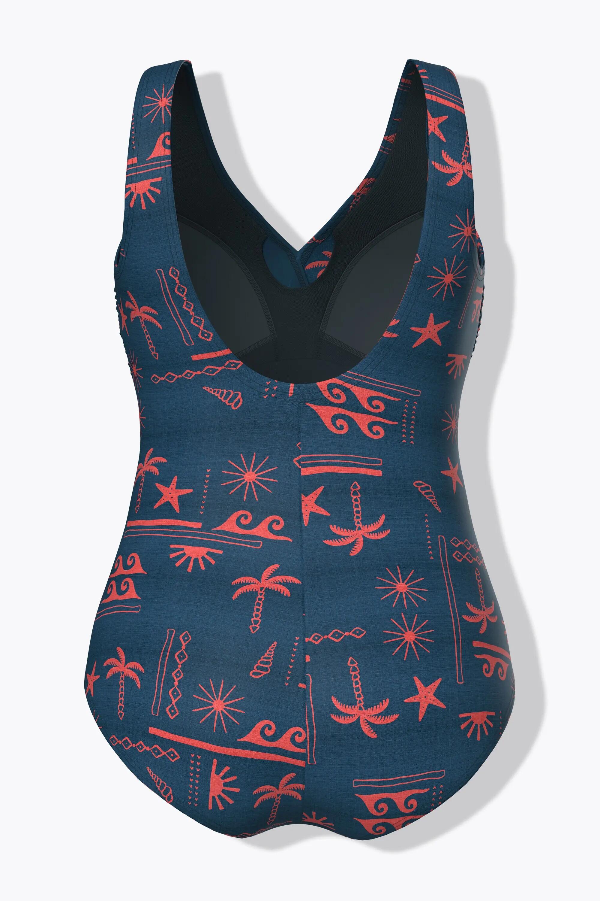 Femme Maillot de bain effet cache-cœur bonnets souples et nœud fantaisie 2/13
