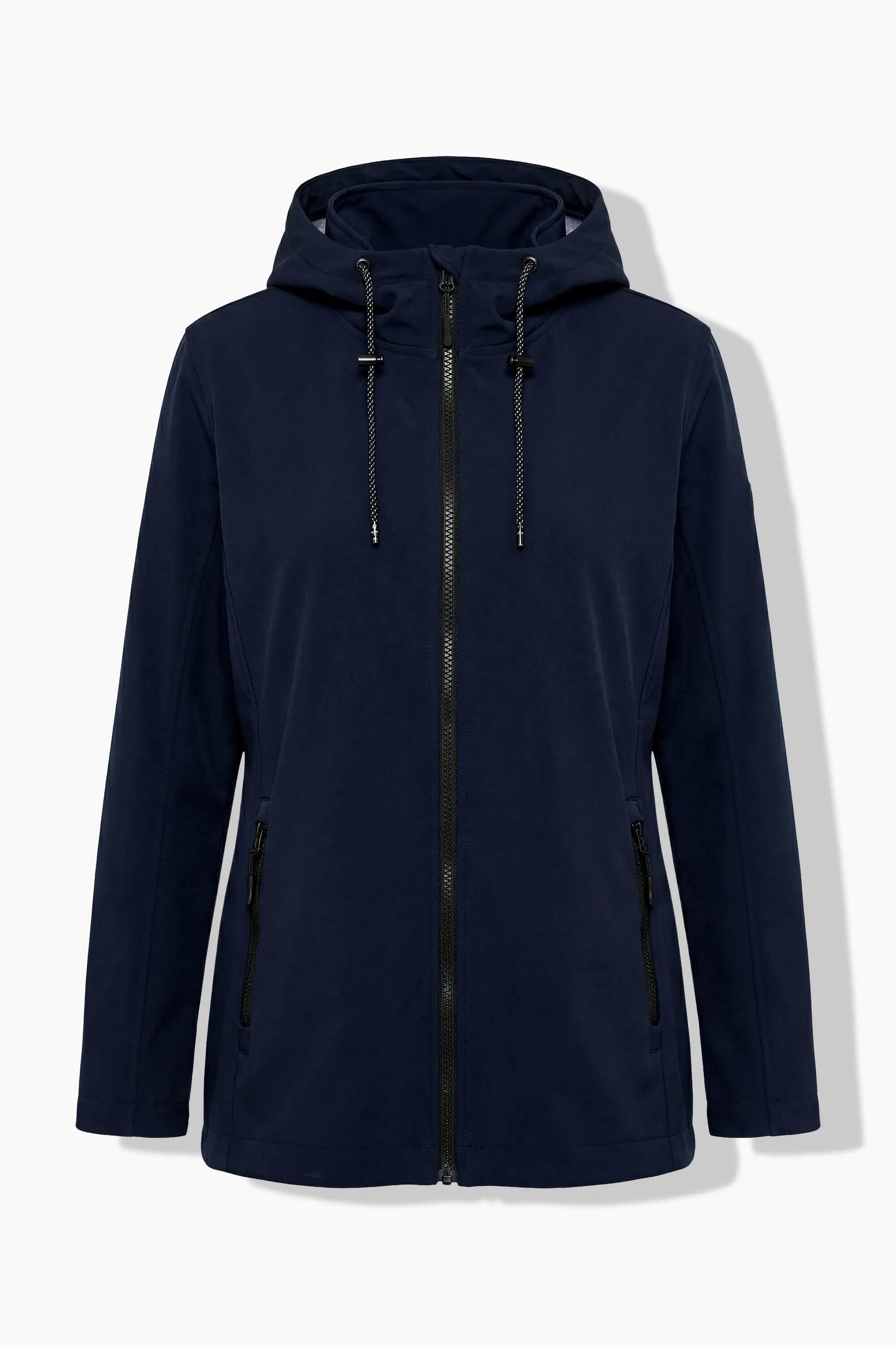 Damen HYPRAR Softshell-Jacke Kapuze Zipptaschen hinten länger 13/13