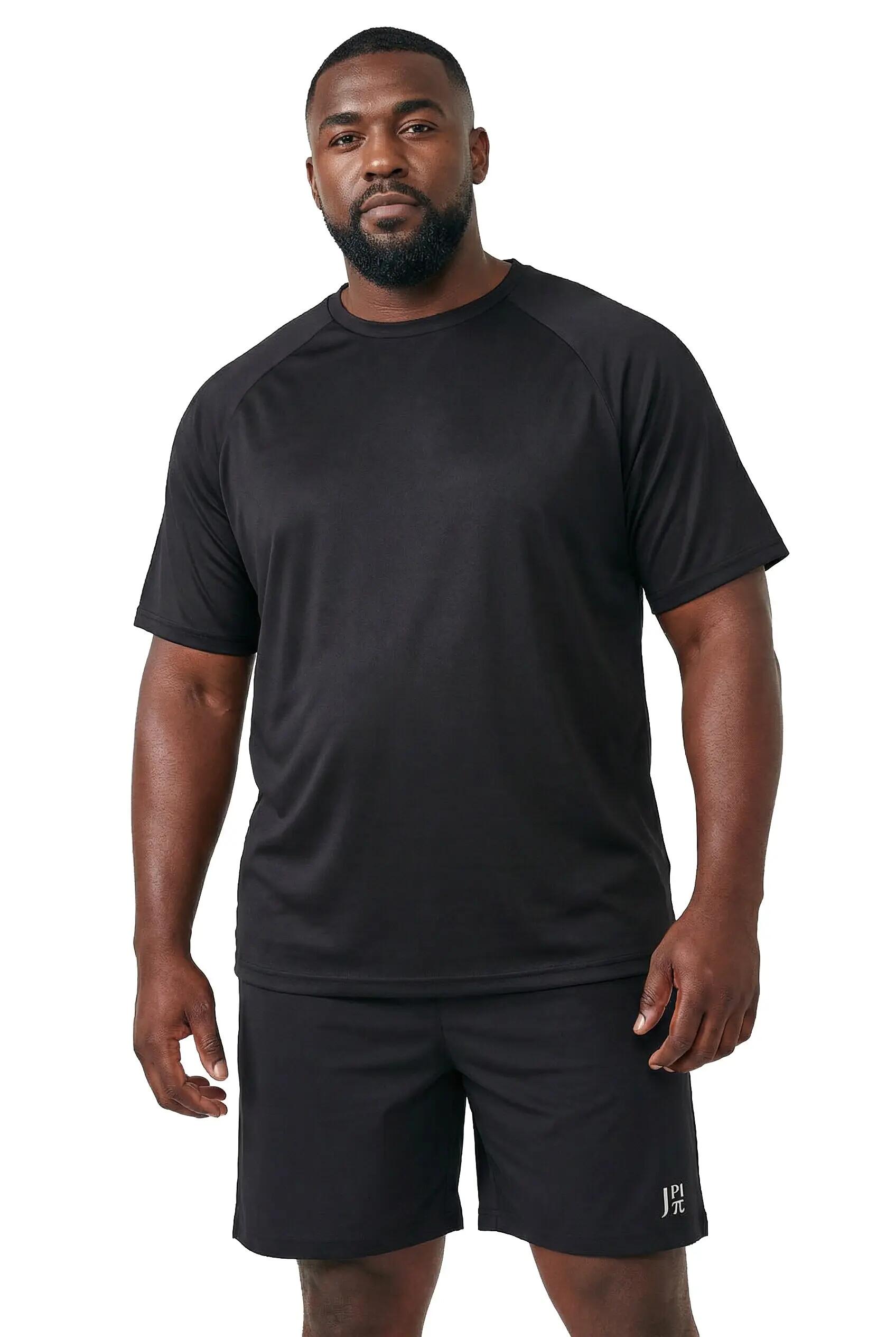 Heren T-shirt FLEXNAMIC® fitness korte mouwen print op de achterkant QuickDry 11/11