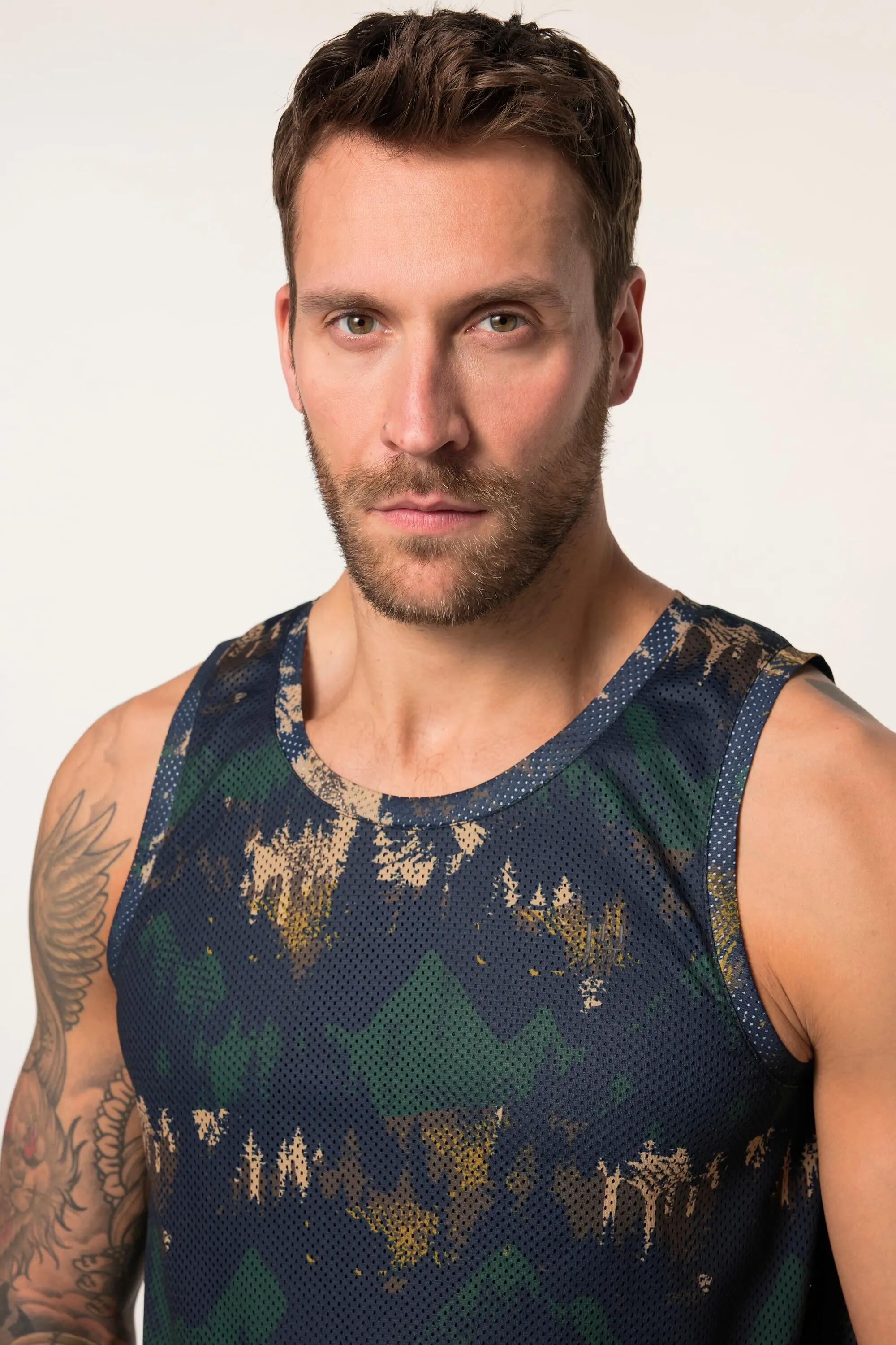 Herren Tanktop Fitness Mesh QuickDry 7/9