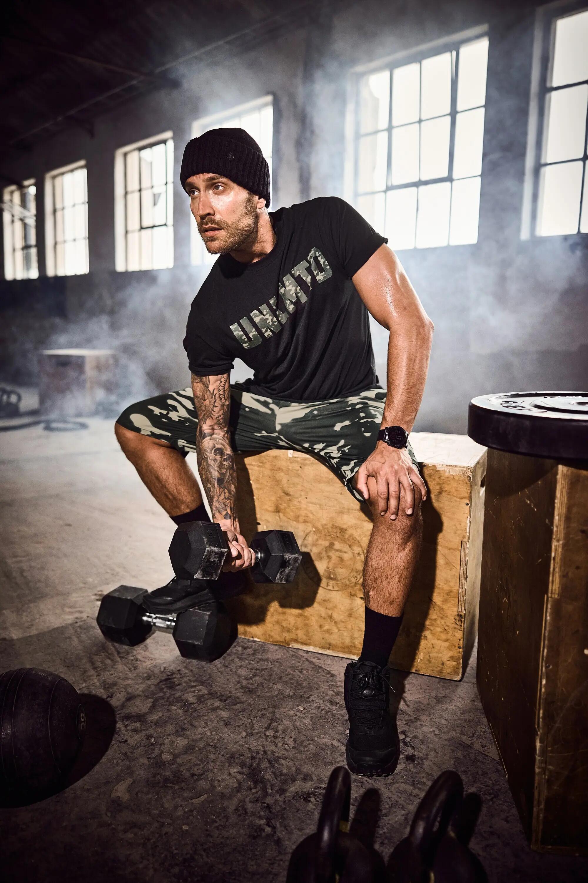 Heren Functioneel shirt fitness korte mouwen QuickDry 12/13