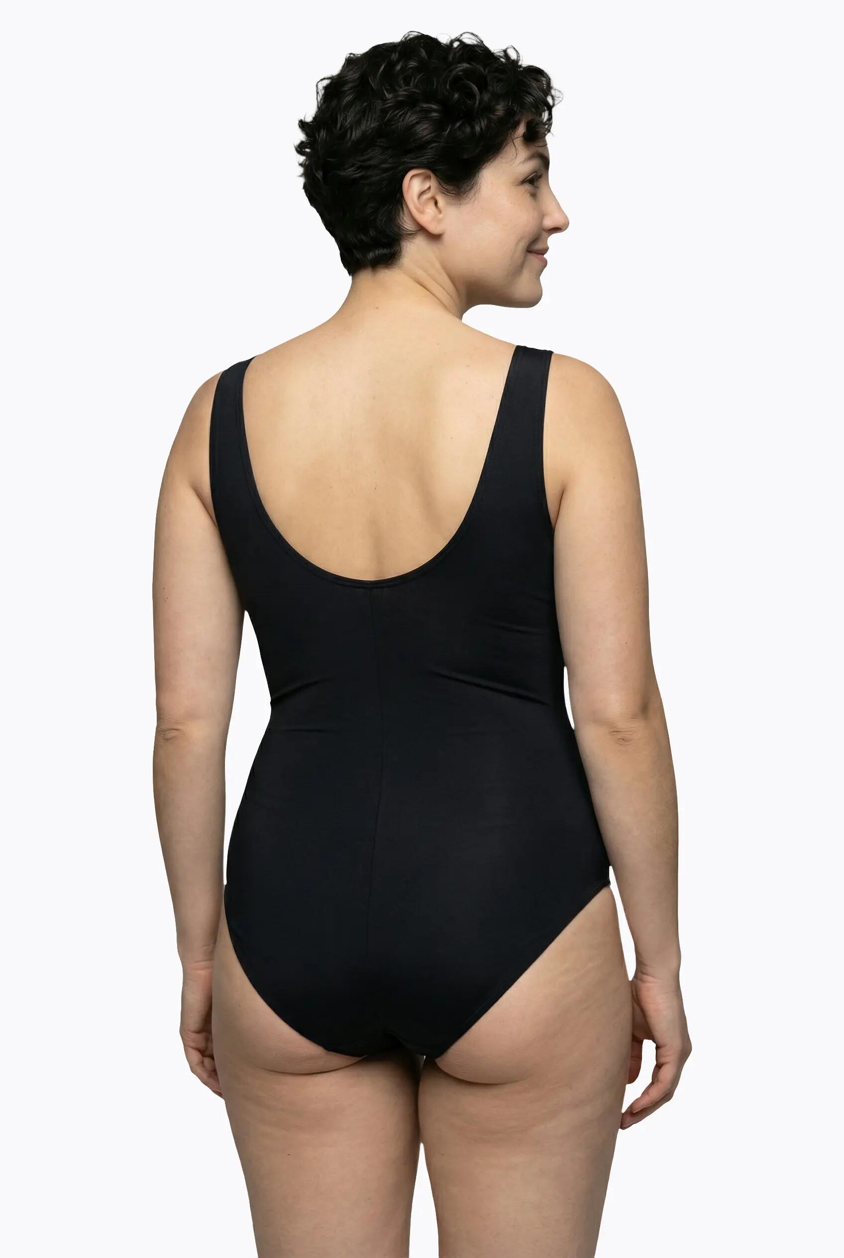 Damen Badeanzug Farbverlauf Softcups drapiert 3/13