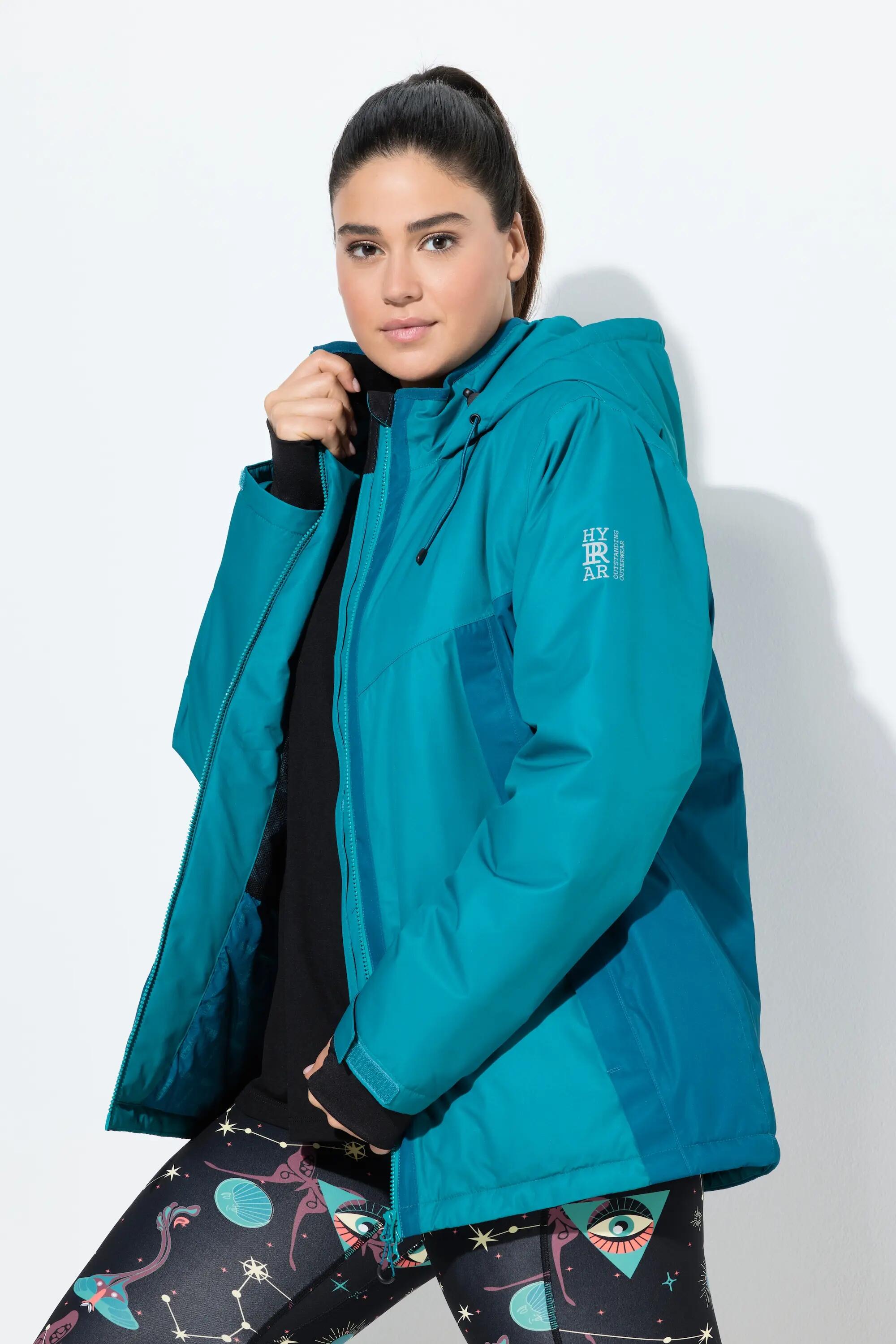 Femme Veste technique HYPRAR à capuche matière imperméable poignets coupe-vent 2/13