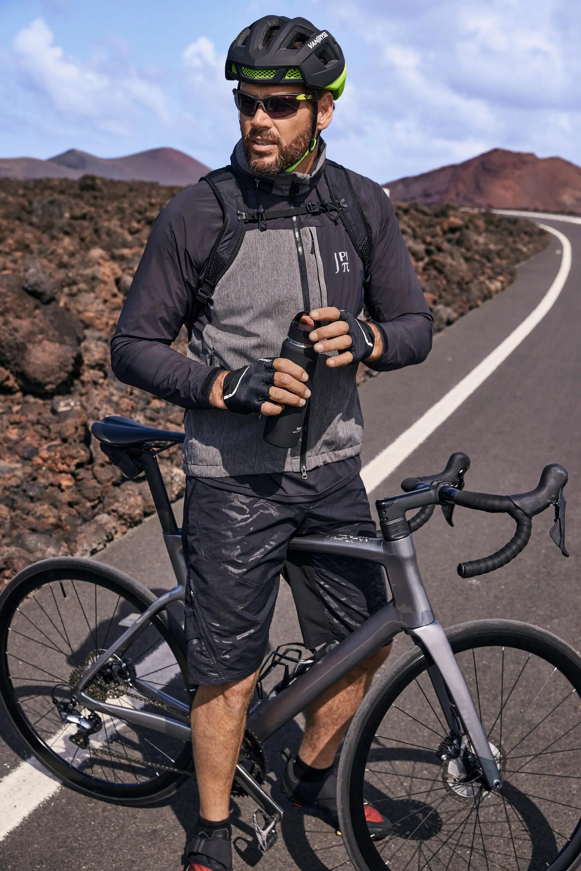 Heren Outdoorjack FLEXNAMIC® bikewear capuchonkraag mesh voering 11/11