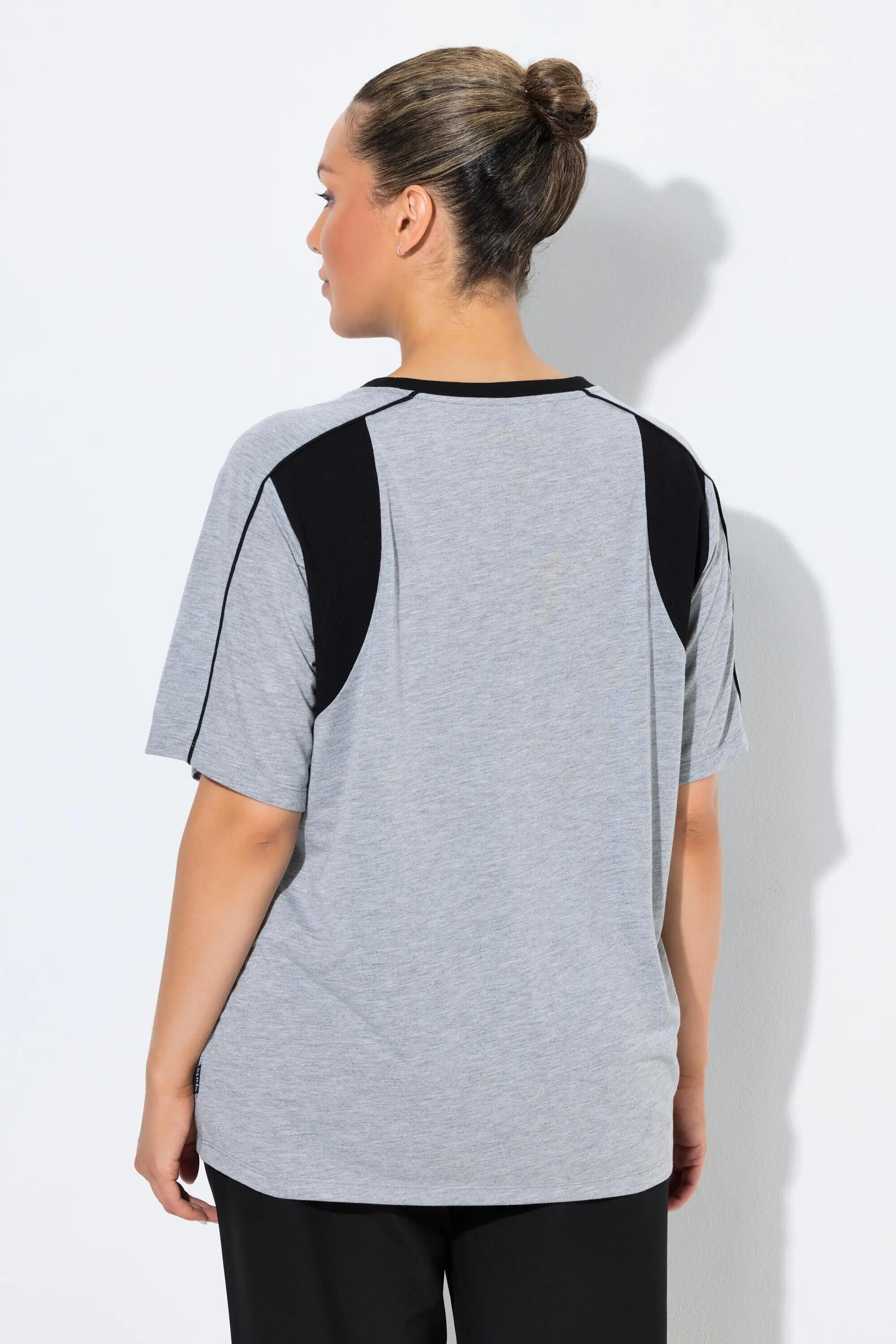 Femme T-shirt technique chiné coupe Classic Fit col rond et manches courtes 7/11