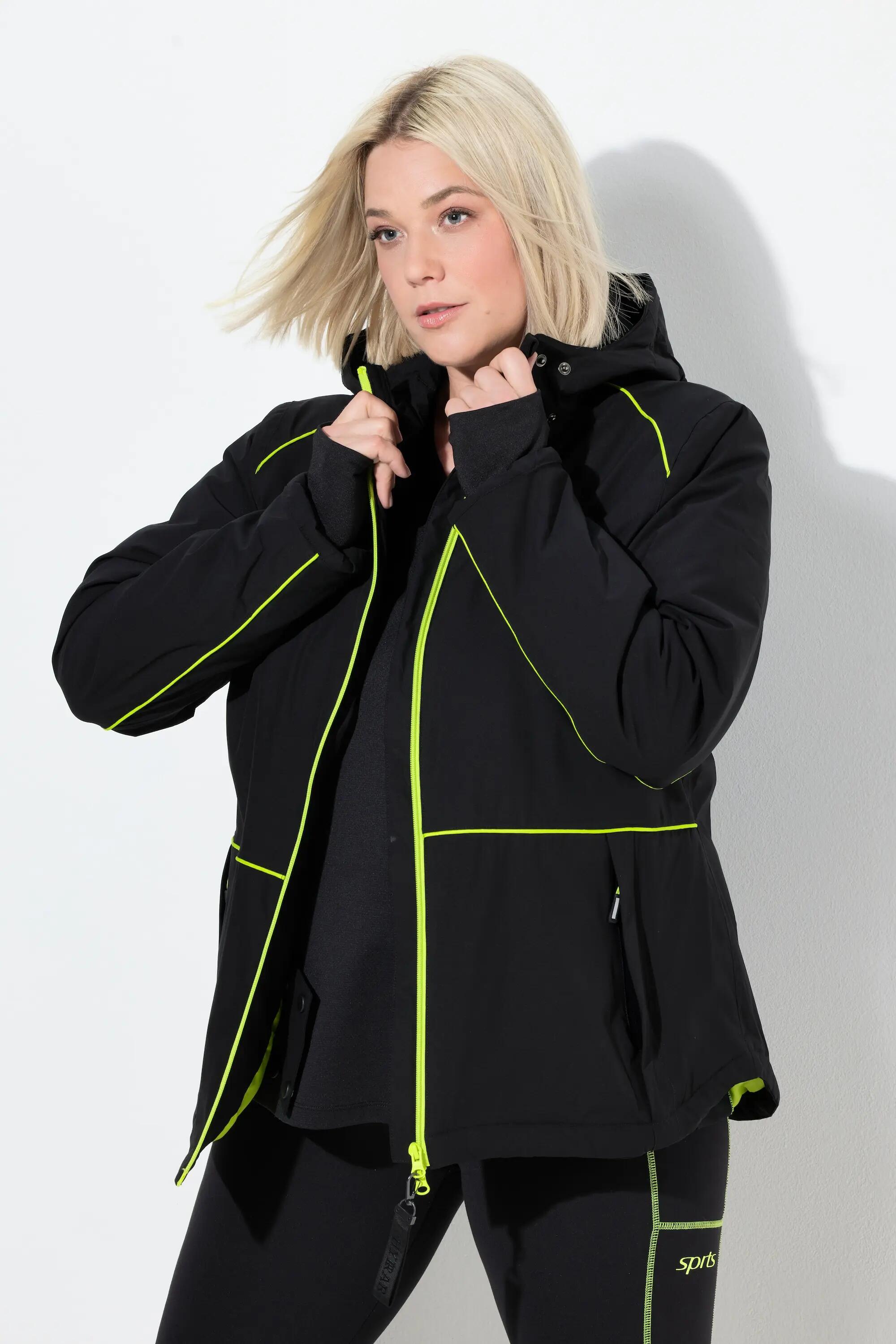 Damen HYPRAR Funktionsjacke wasserdicht 2-Wege-Zipper Kapuze 4/13