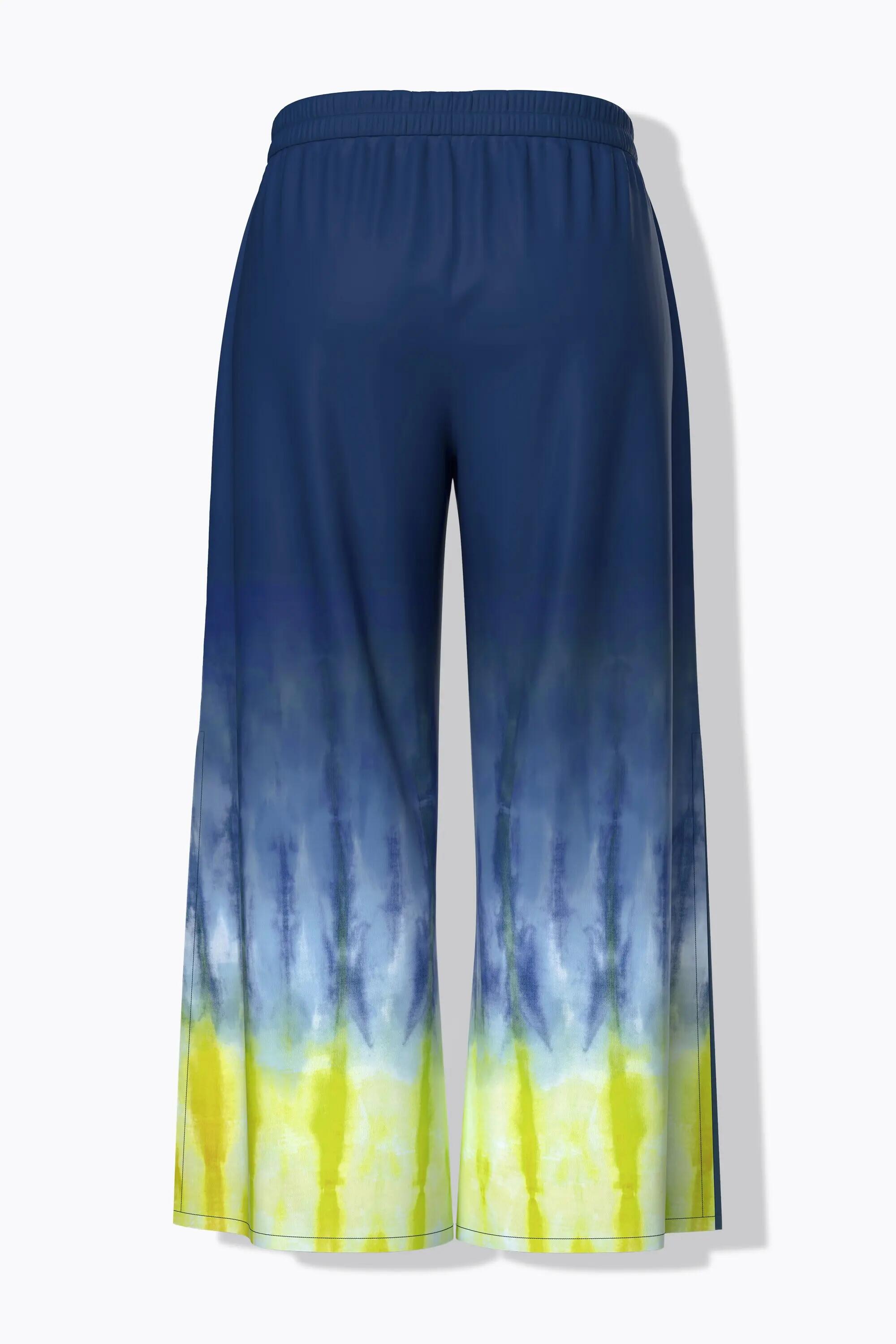 Damen Palazzohose Batikdruck weites Bein Elastikbund 13/13