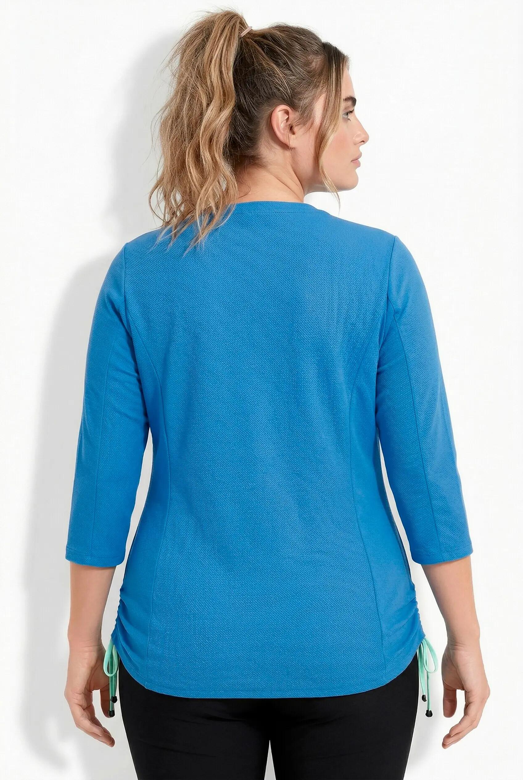 Dames Functioneel shirt ronde hals driekwartmouwen gerecycled 8/13