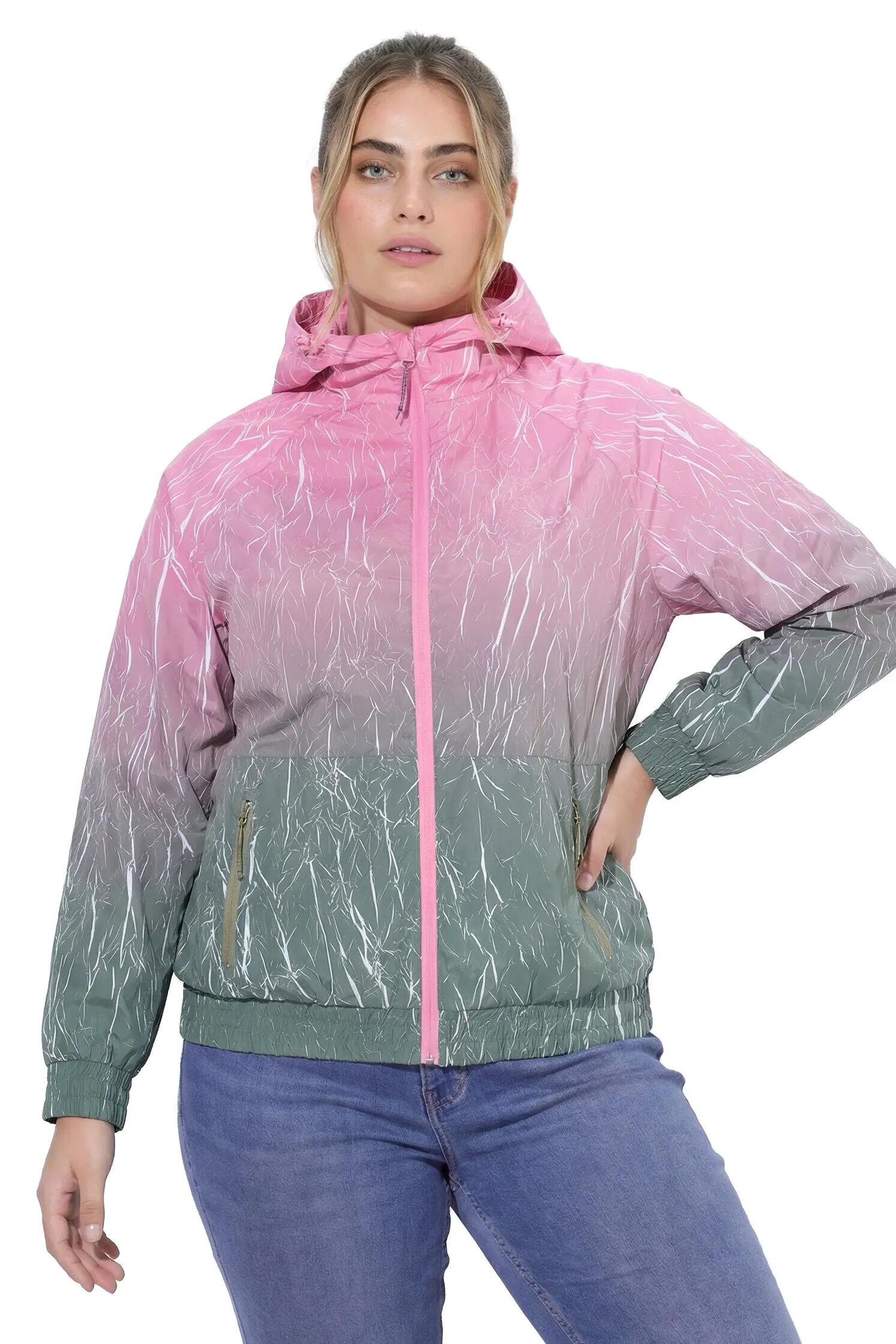 Damen Funktionsjacke Farbverlauf Kapuze wasserabweisend 6/13