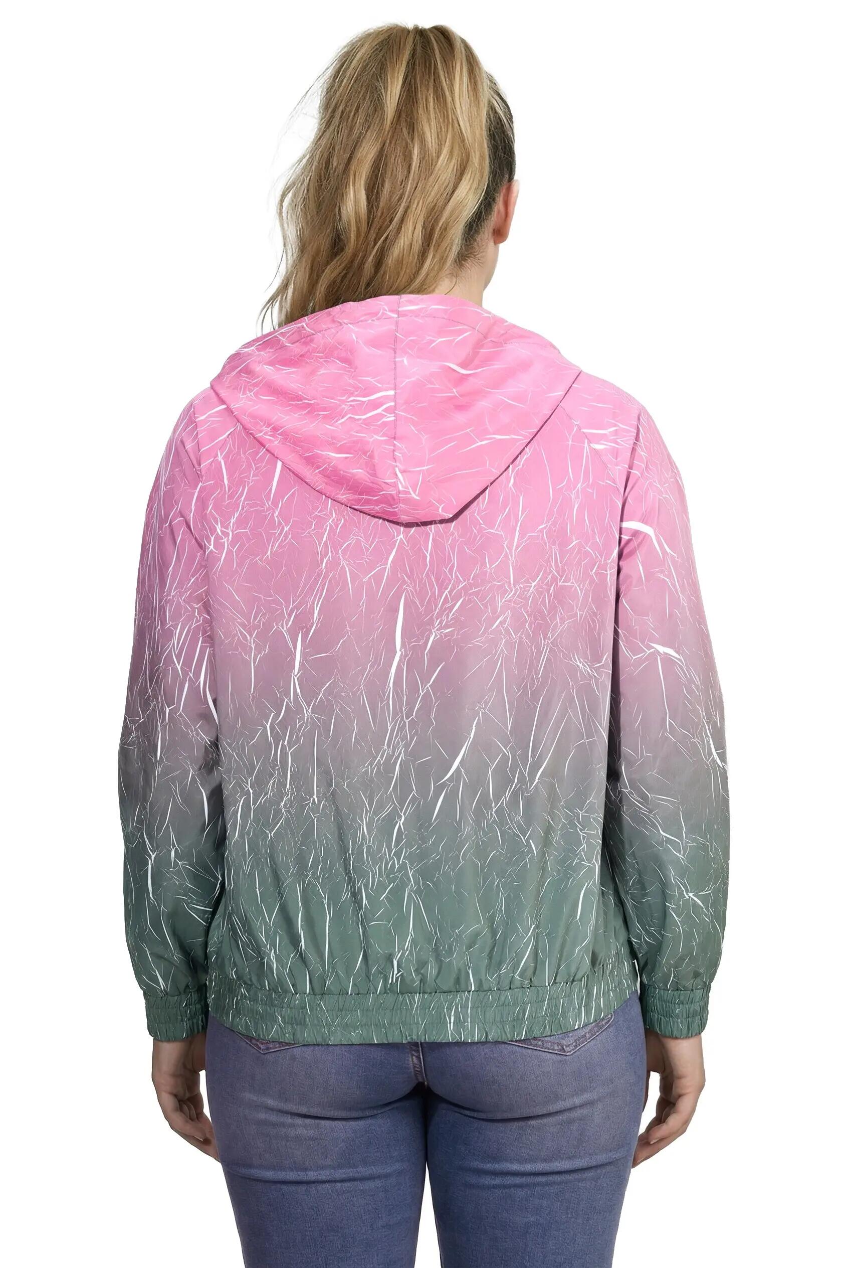 Damen Funktionsjacke Farbverlauf Kapuze wasserabweisend 5/13
