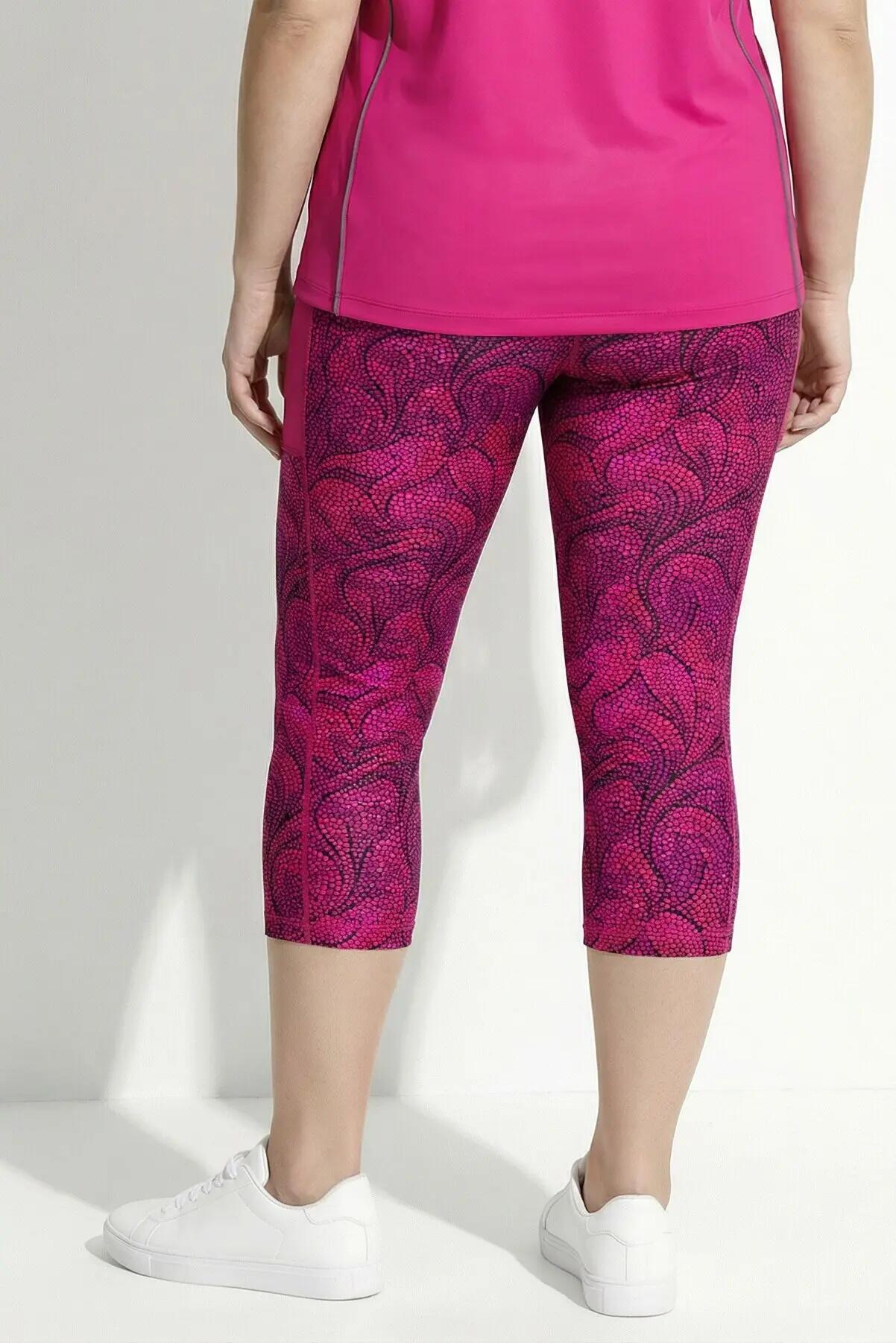 Femme Legging de sport 3/4. Matière recyclée. Séchage rapide 8/13