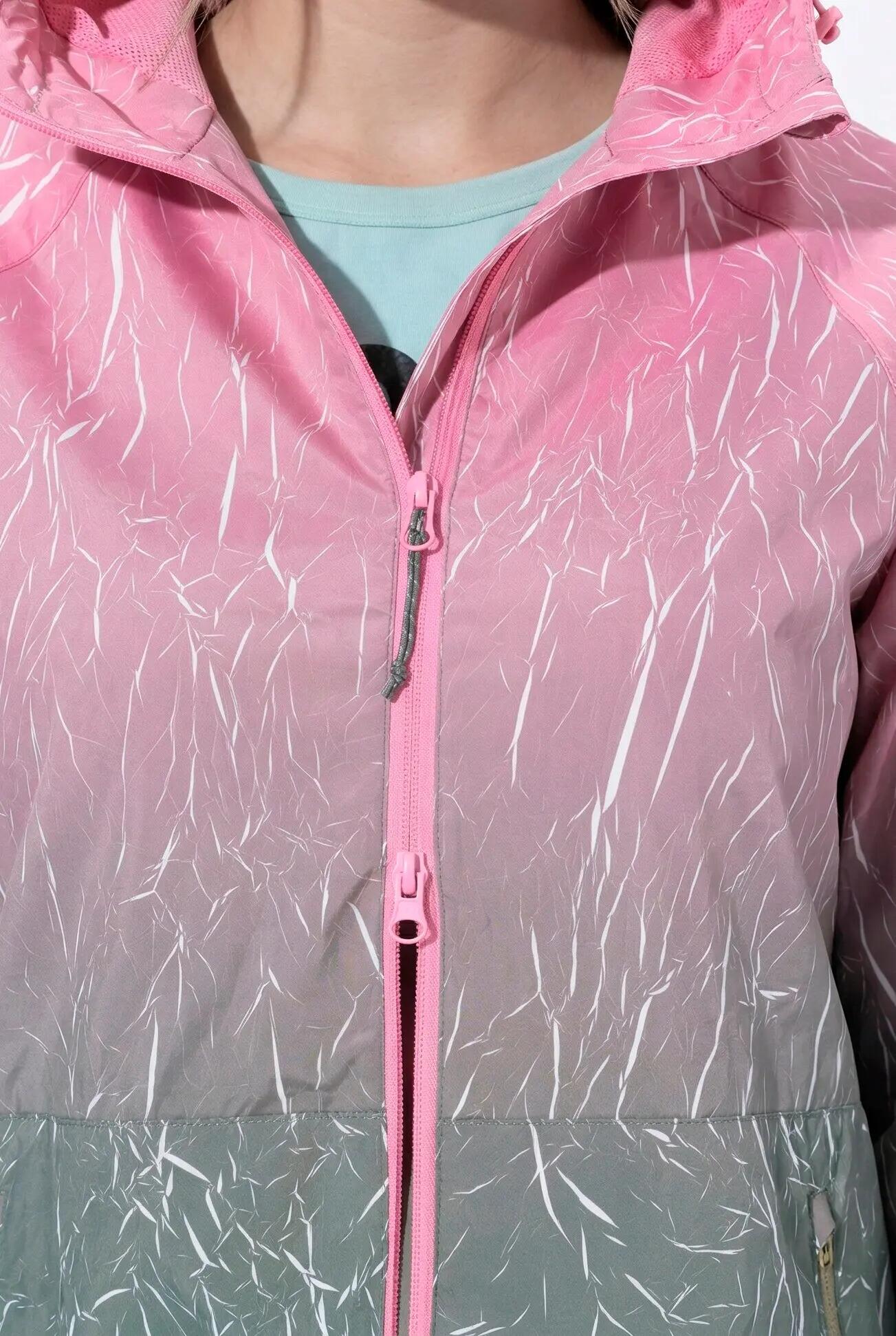 Damen Funktionsjacke Farbverlauf Kapuze wasserabweisend 13/13