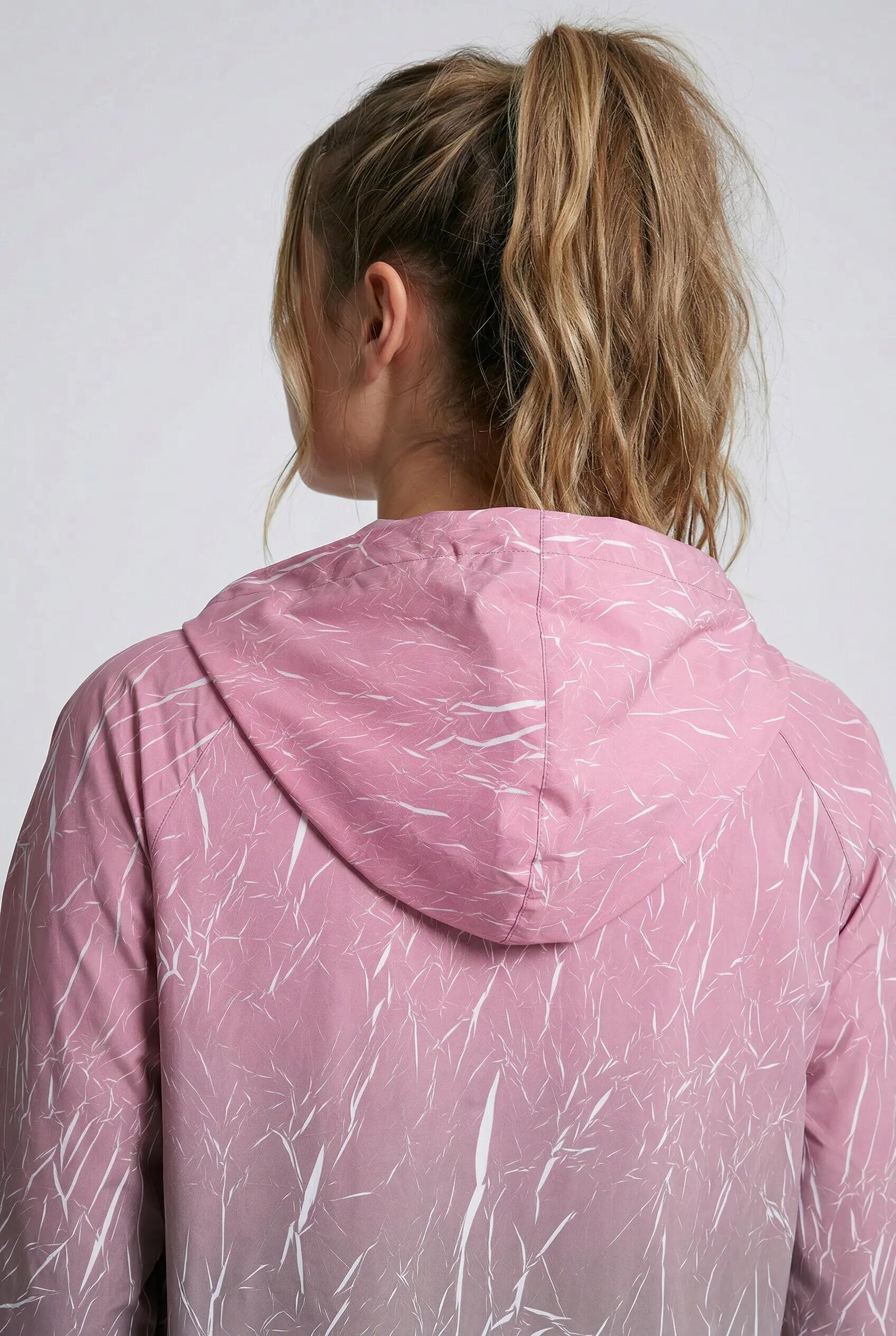 Damen Funktionsjacke Farbverlauf Kapuze wasserabweisend 9/13